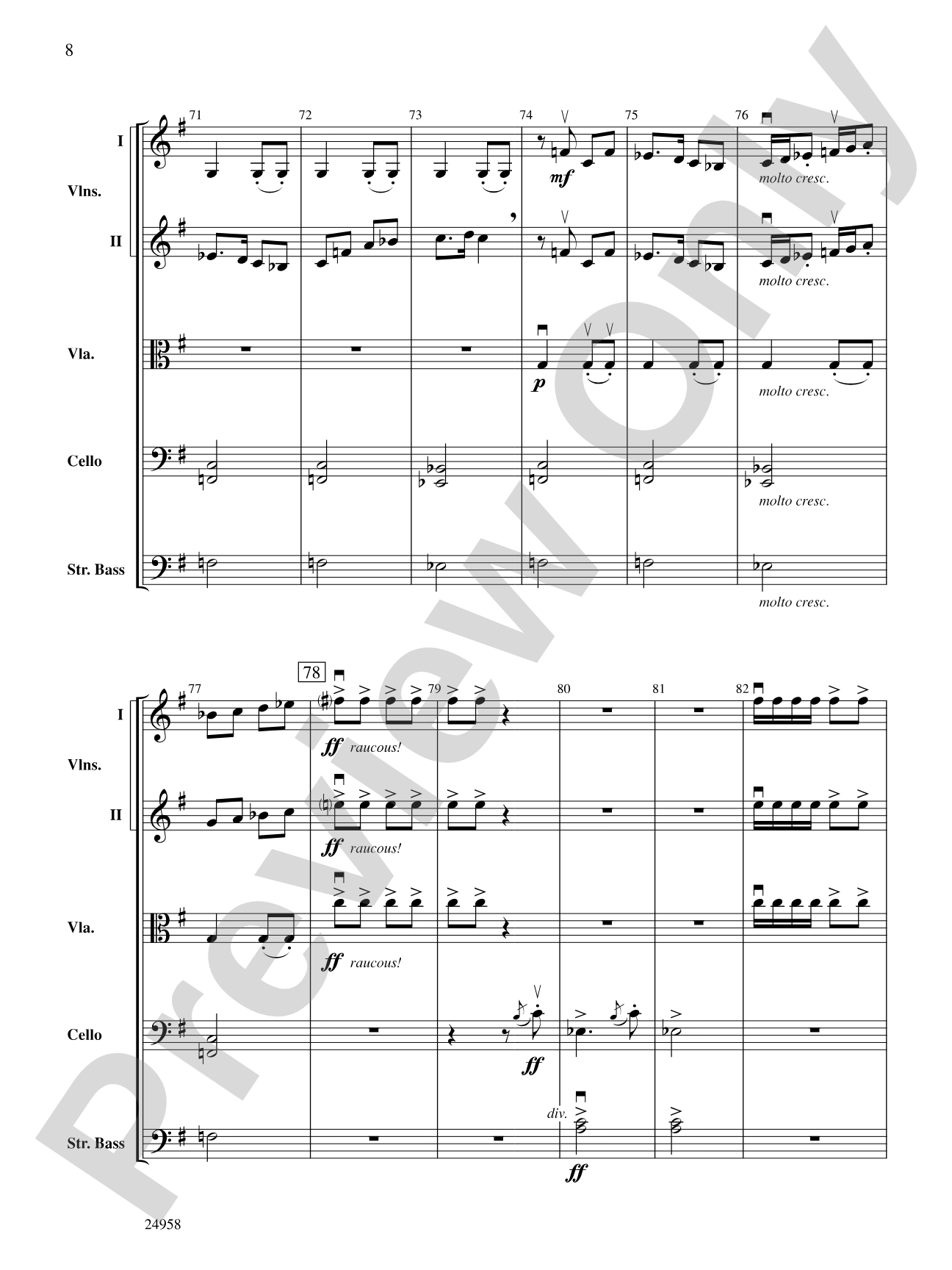 Dreams of a Midsummer Night: String Orchestra Conductor Score & Parts