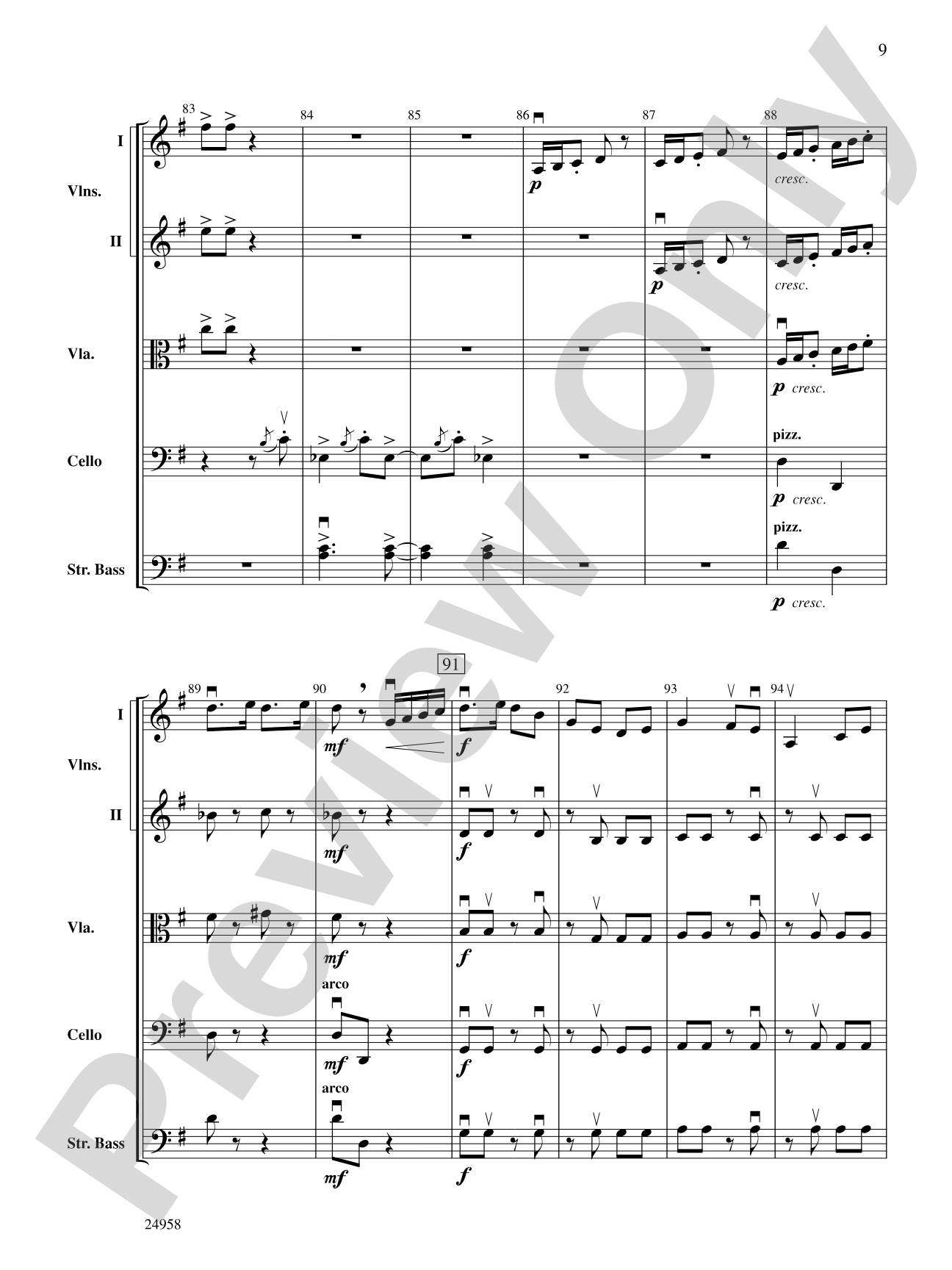 Dreams of a Midsummer Night: String Orchestra Conductor Score & Parts