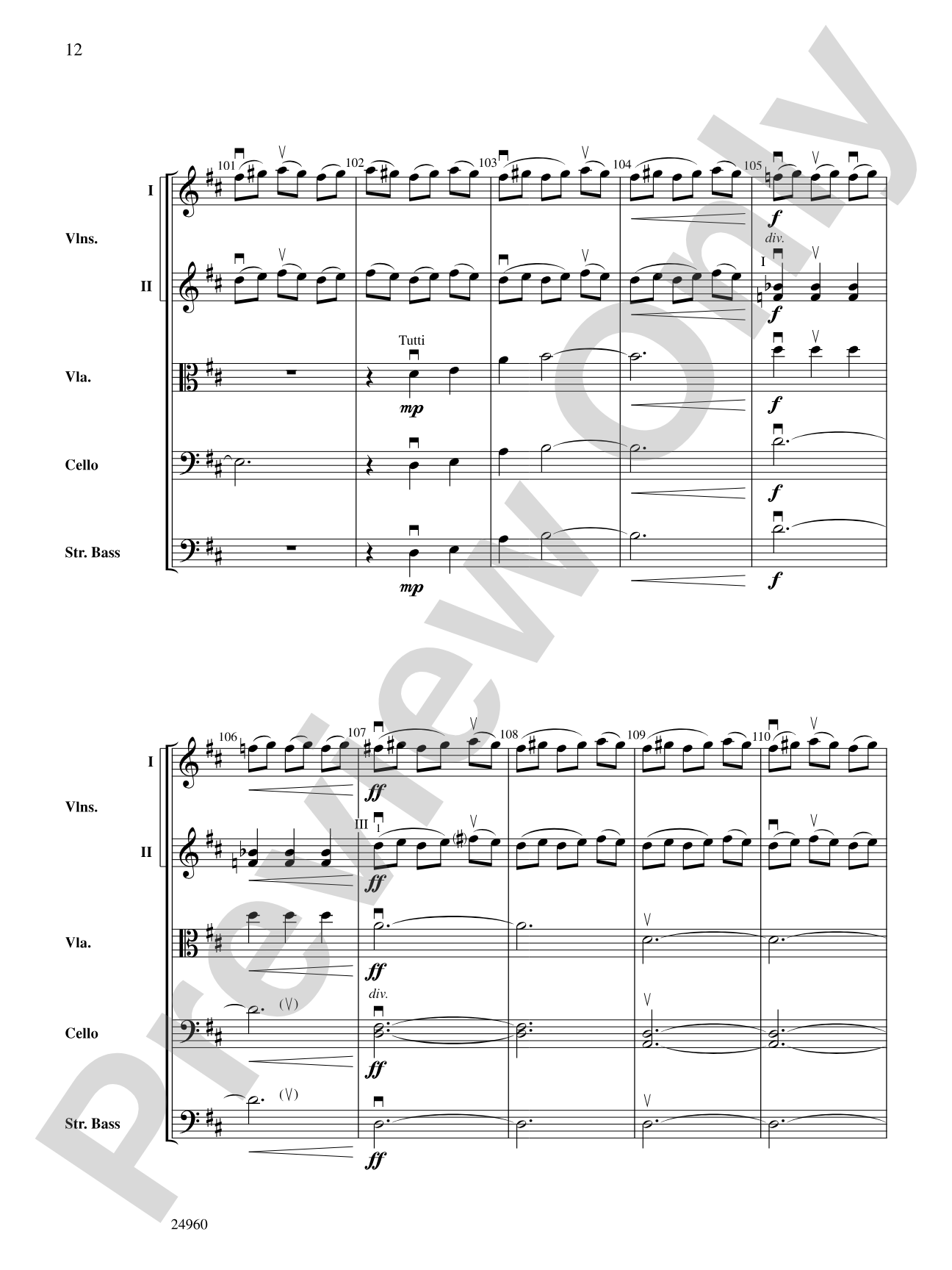 Helium: String Orchestra Conductor Score & Parts