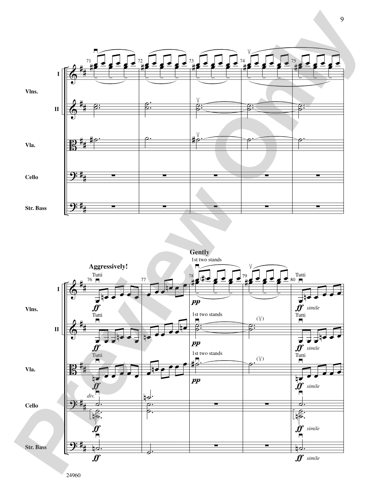Helium: String Orchestra Conductor Score & Parts