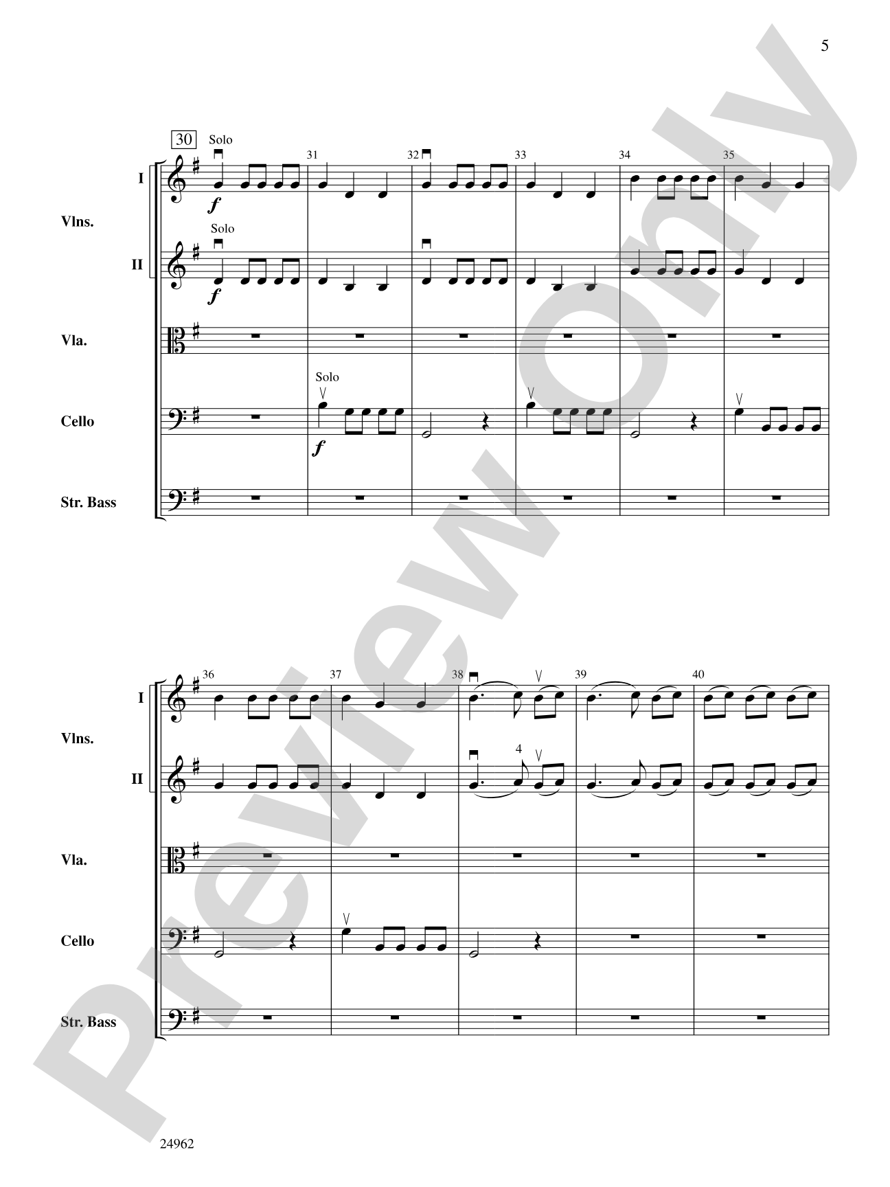 "Autumn" from The Four Seasons: String Orchestra Conductor Score & Parts