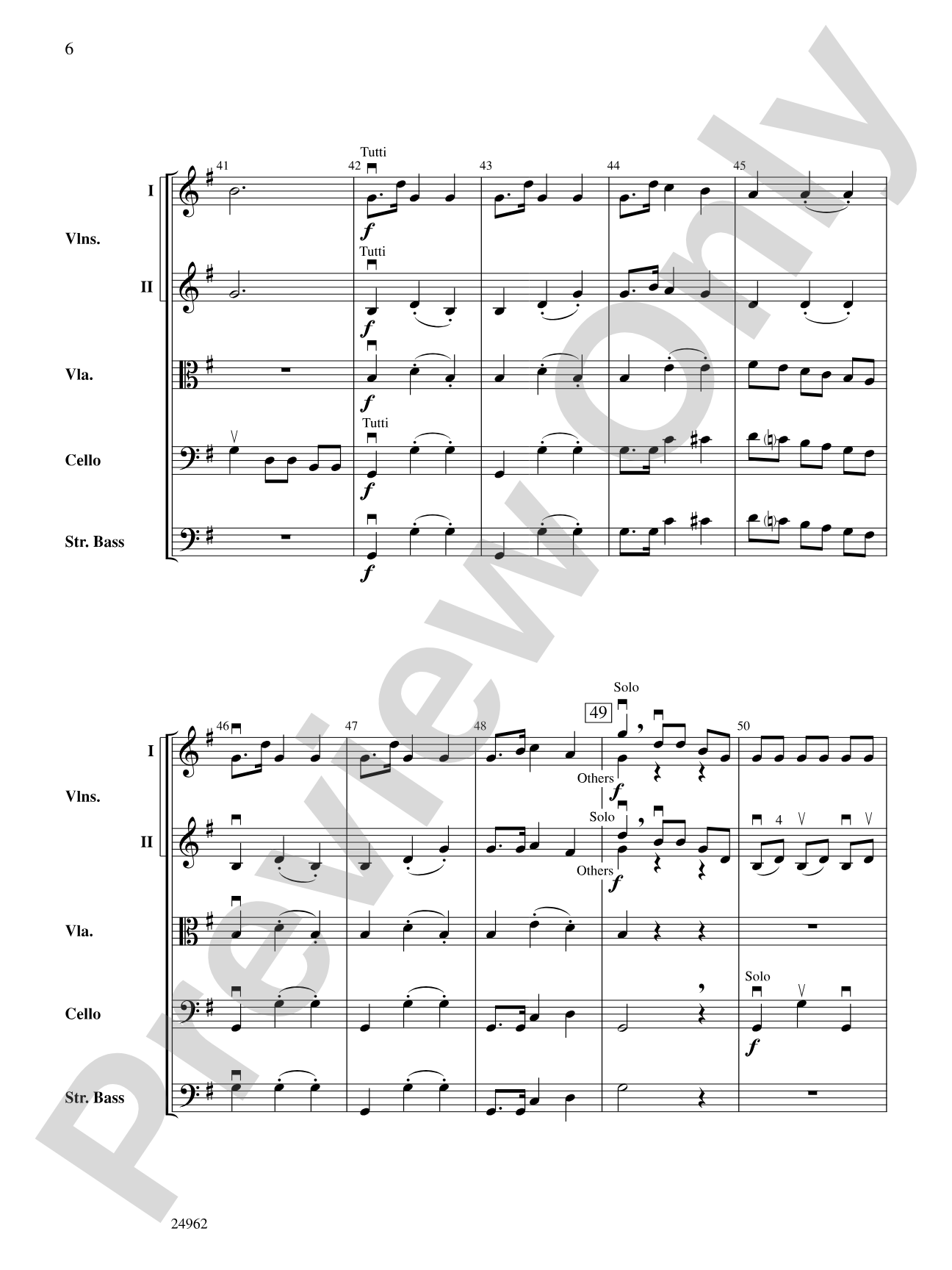 "Autumn" from The Four Seasons: String Orchestra Conductor Score & Parts