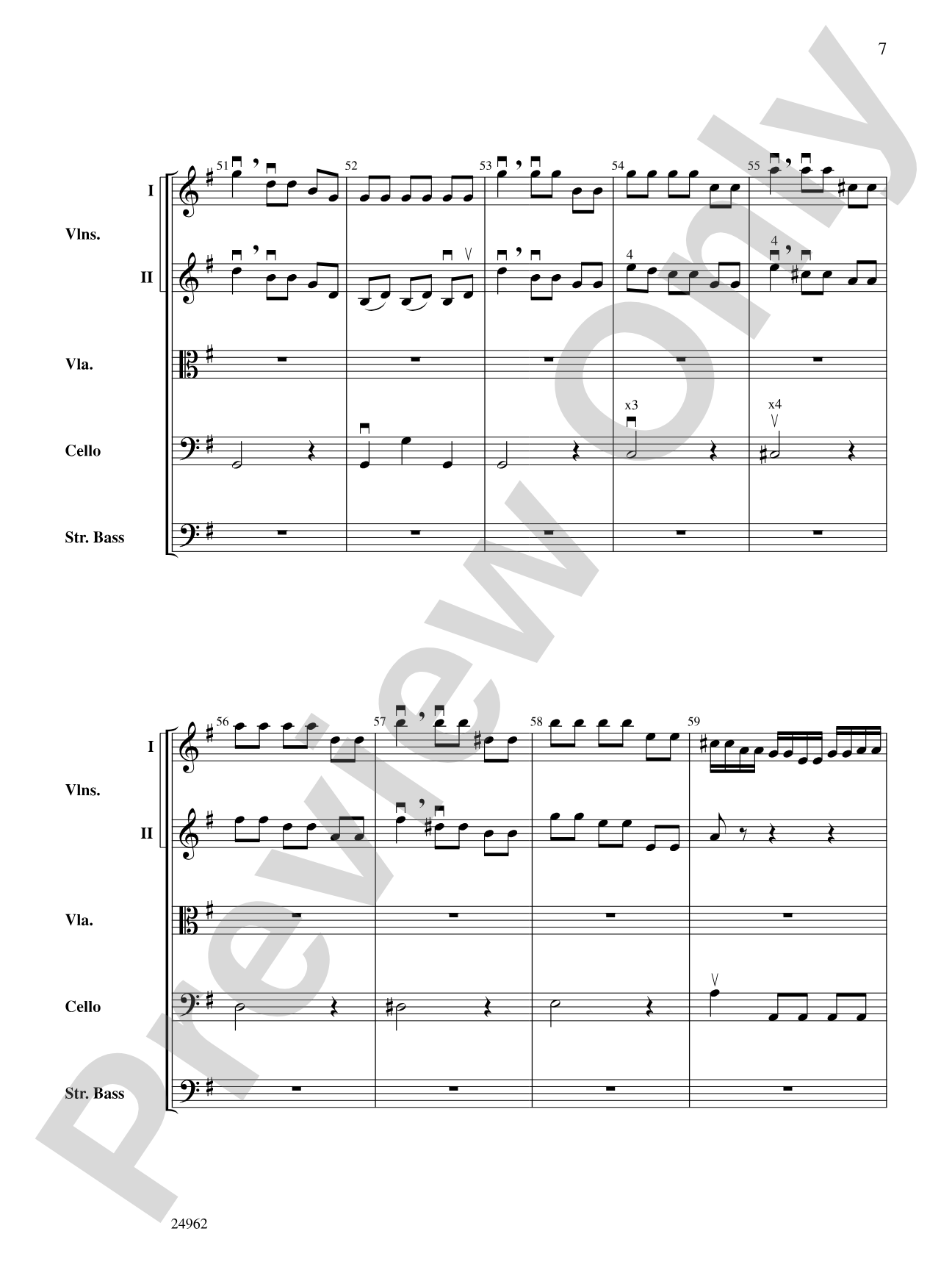 "Autumn" from The Four Seasons: String Orchestra Conductor Score & Parts