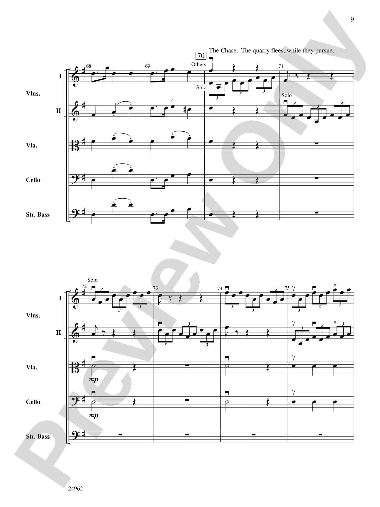 "Autumn" from The Four Seasons: String Orchestra Conductor Score & Parts
