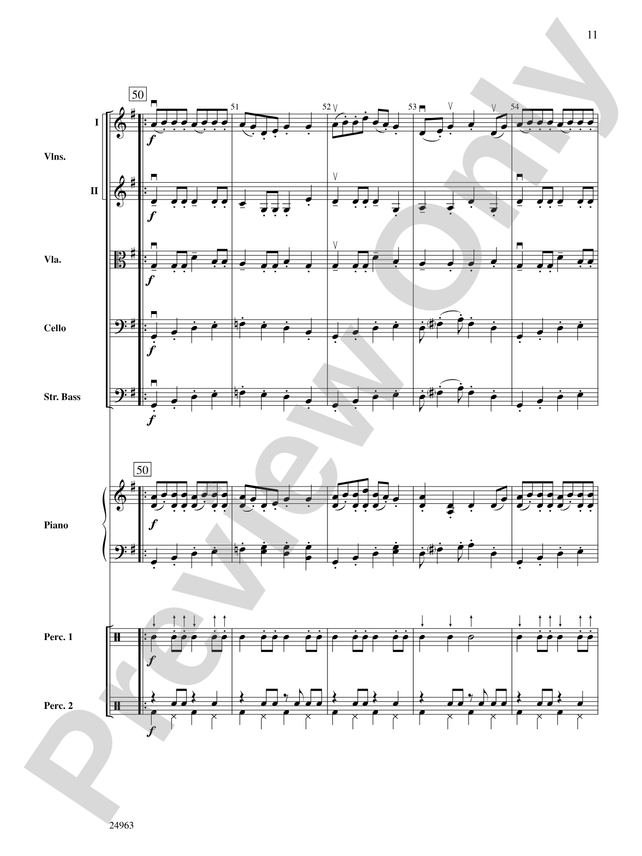 Zydeco Two-Step: String Orchestra Conductor Score & Parts