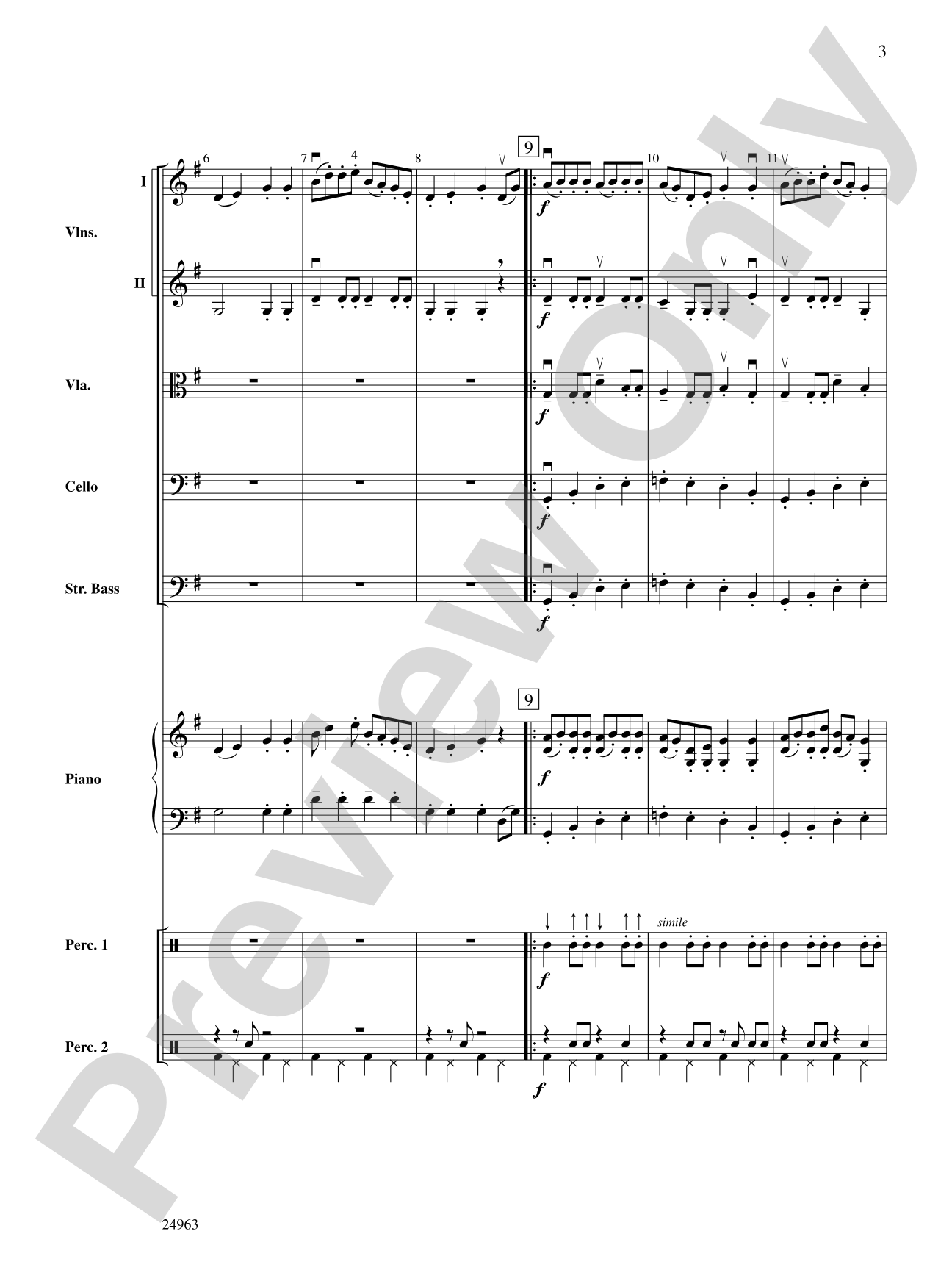Zydeco Two-Step: String Orchestra Conductor Score & Parts