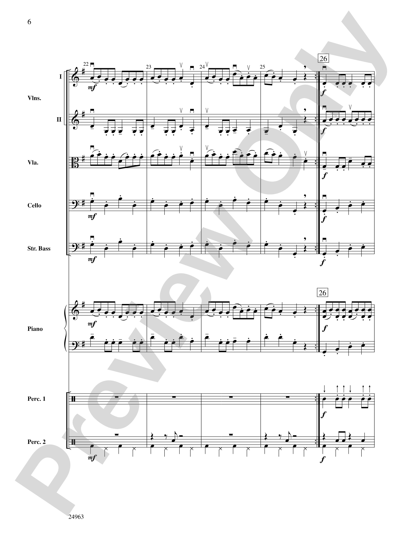 Zydeco Two-Step: String Orchestra Conductor Score & Parts