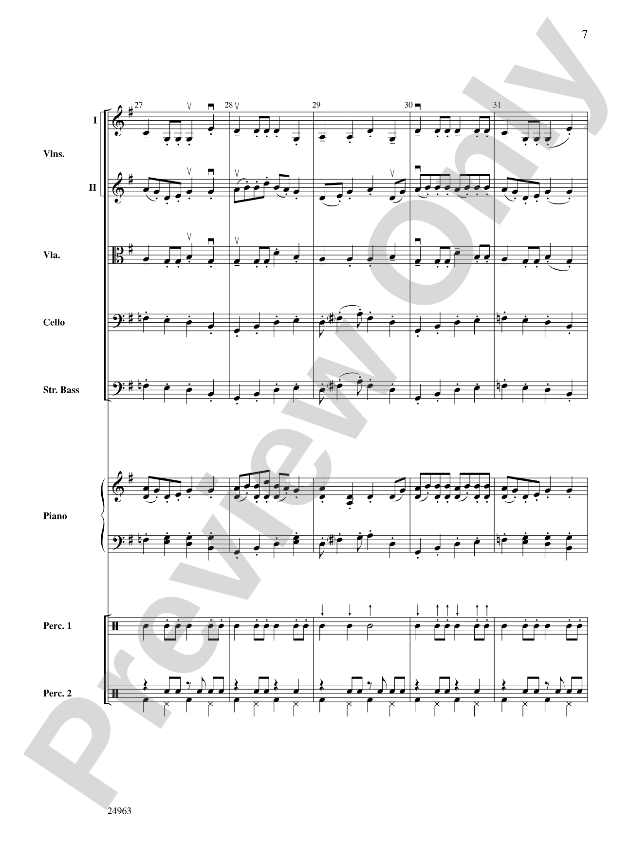 Zydeco Two-Step: String Orchestra Conductor Score & Parts