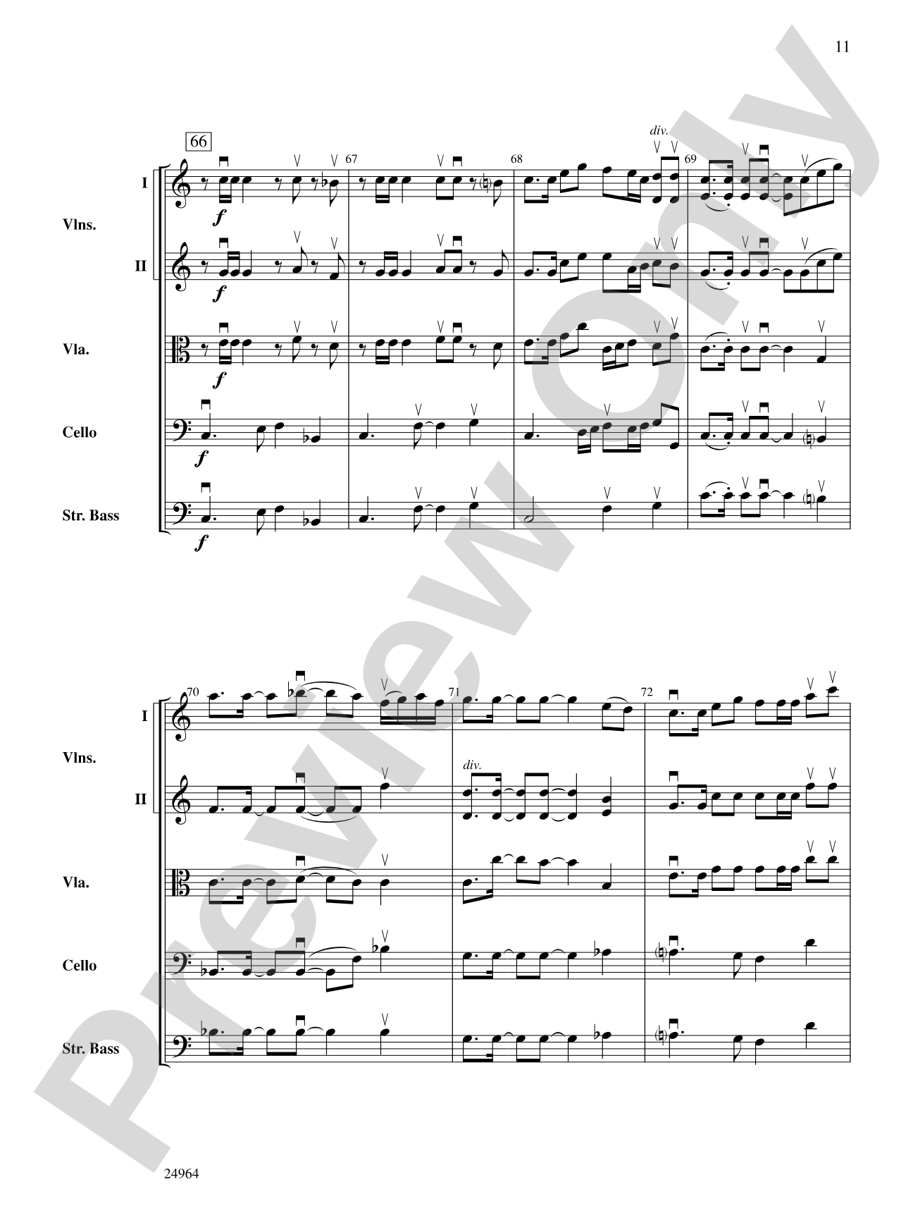 Ode to the Plains and Wild Horses Running (from American Serenade): Score