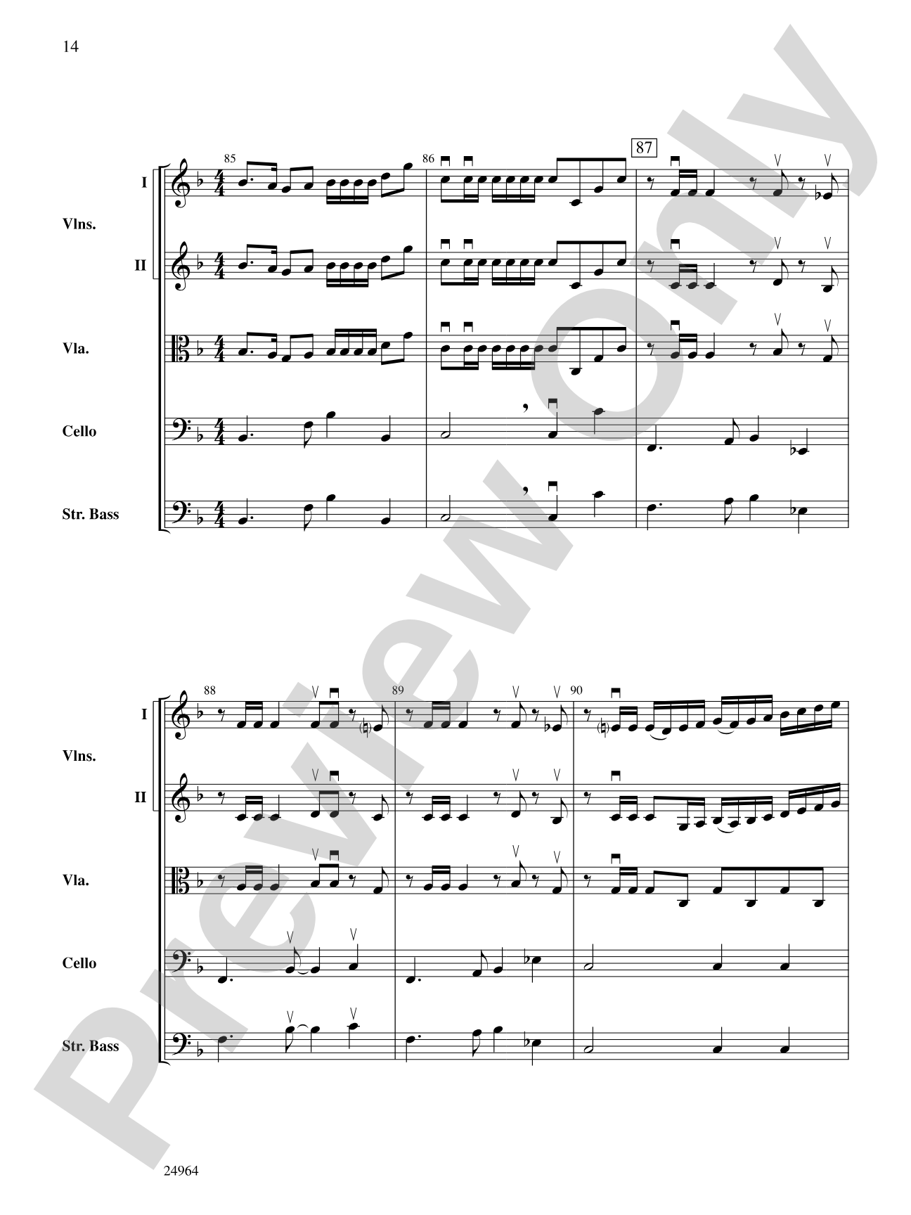 Ode to the Plains and Wild Horses Running (from American Serenade): Score