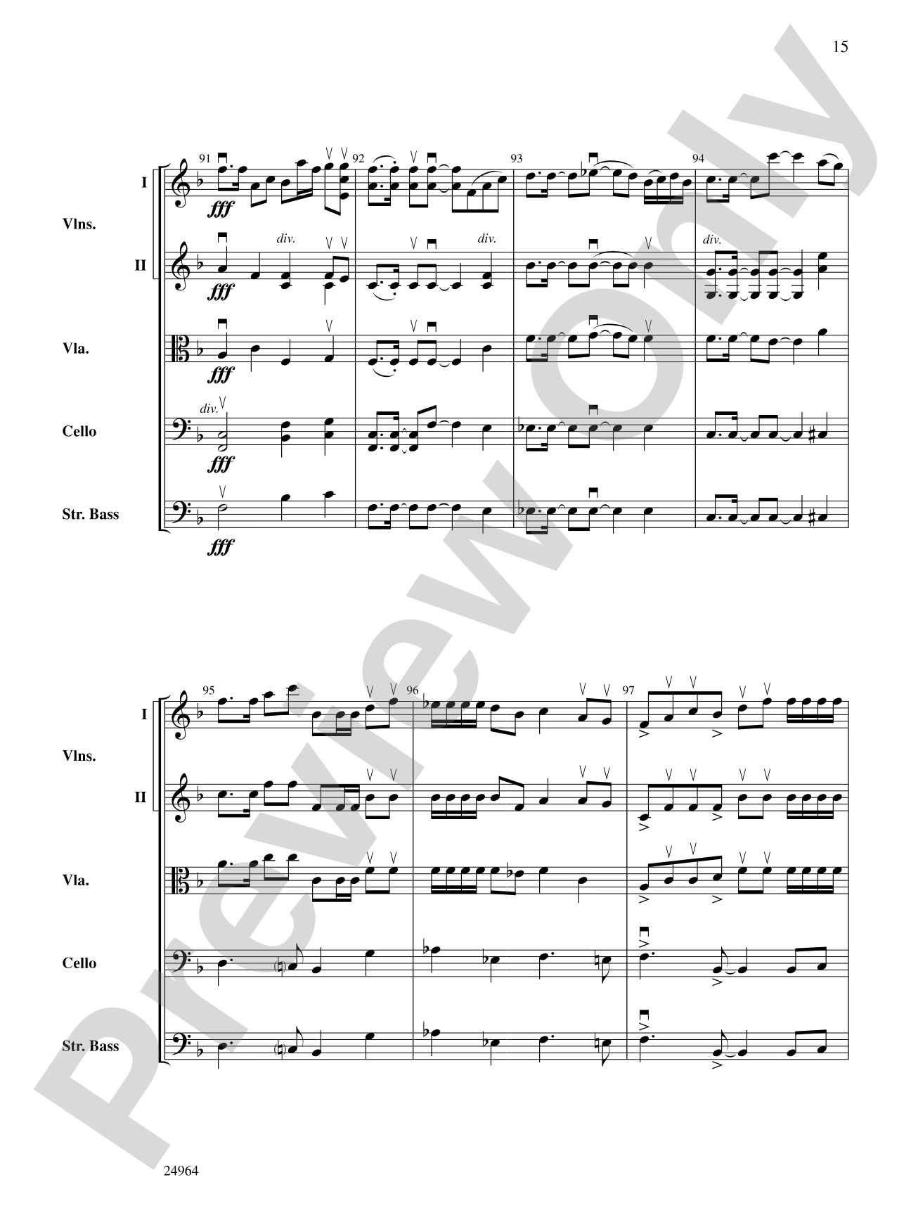 Ode to the Plains and Wild Horses Running (from American Serenade): Score