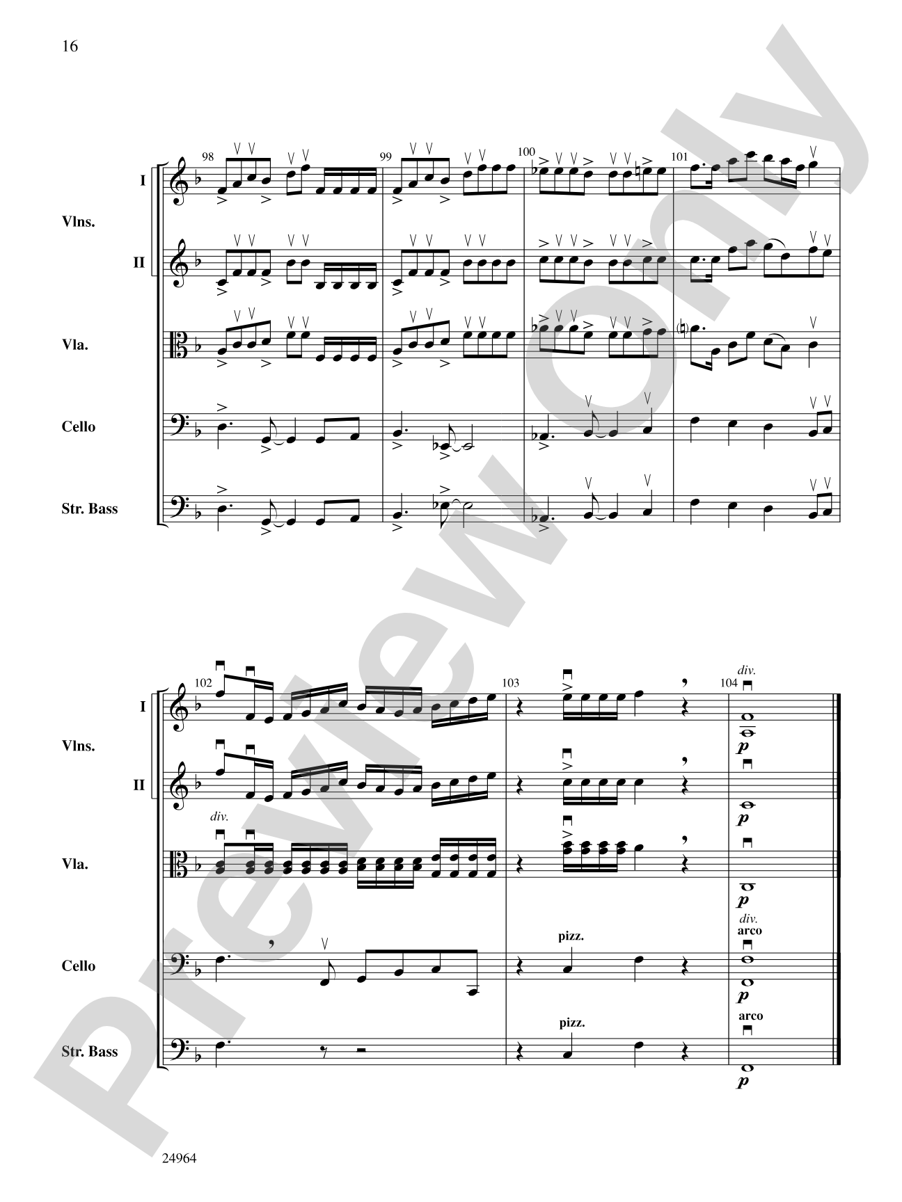 Ode to the Plains and Wild Horses Running (from American Serenade): Score