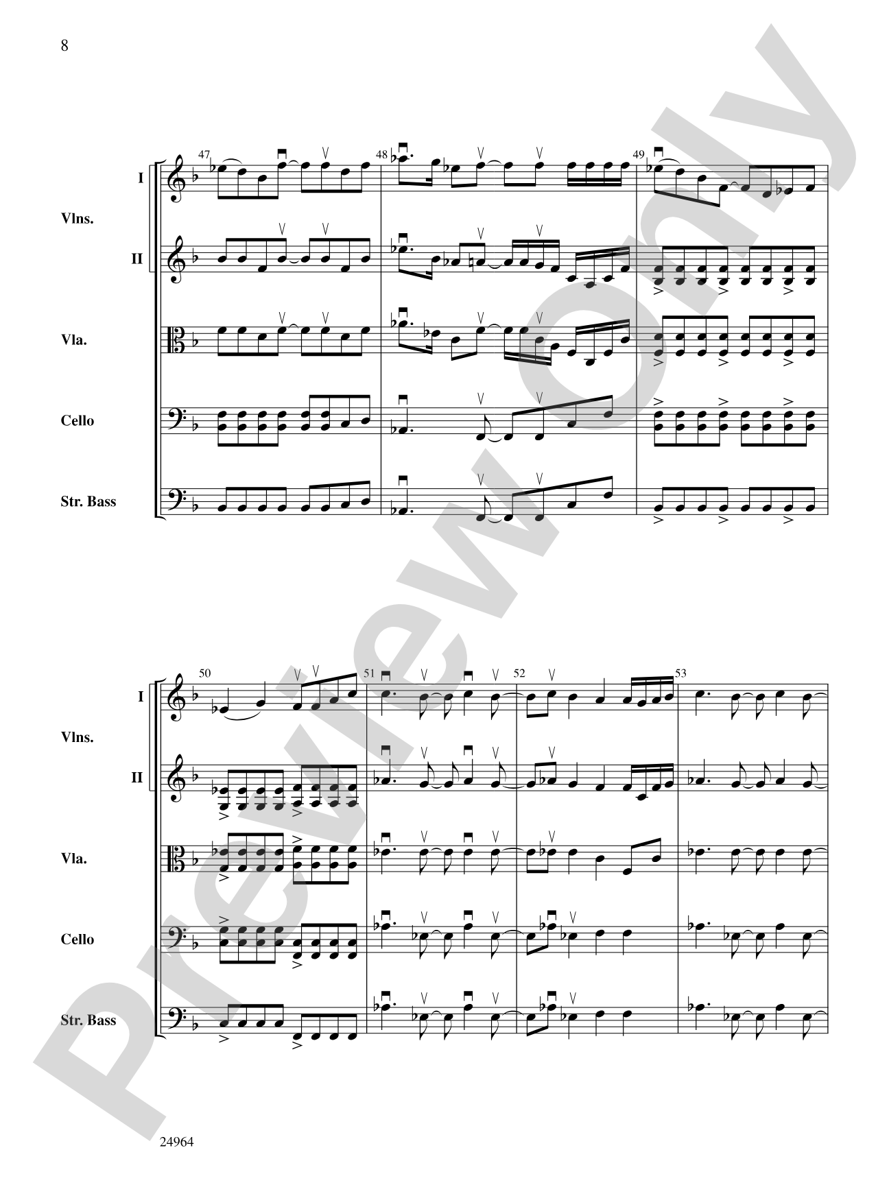 Ode to the Plains and Wild Horses Running (from American Serenade): Score