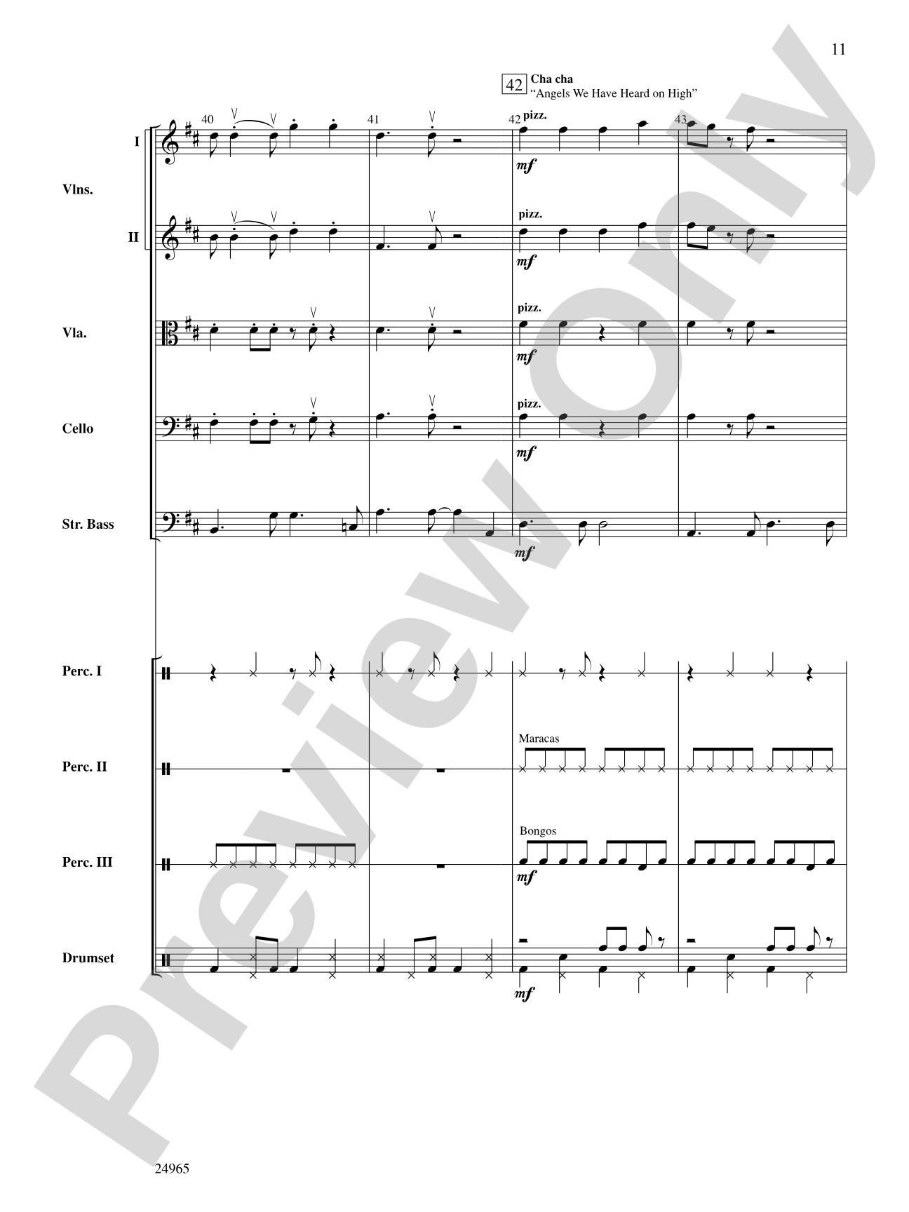 A Latin Christmas: Score