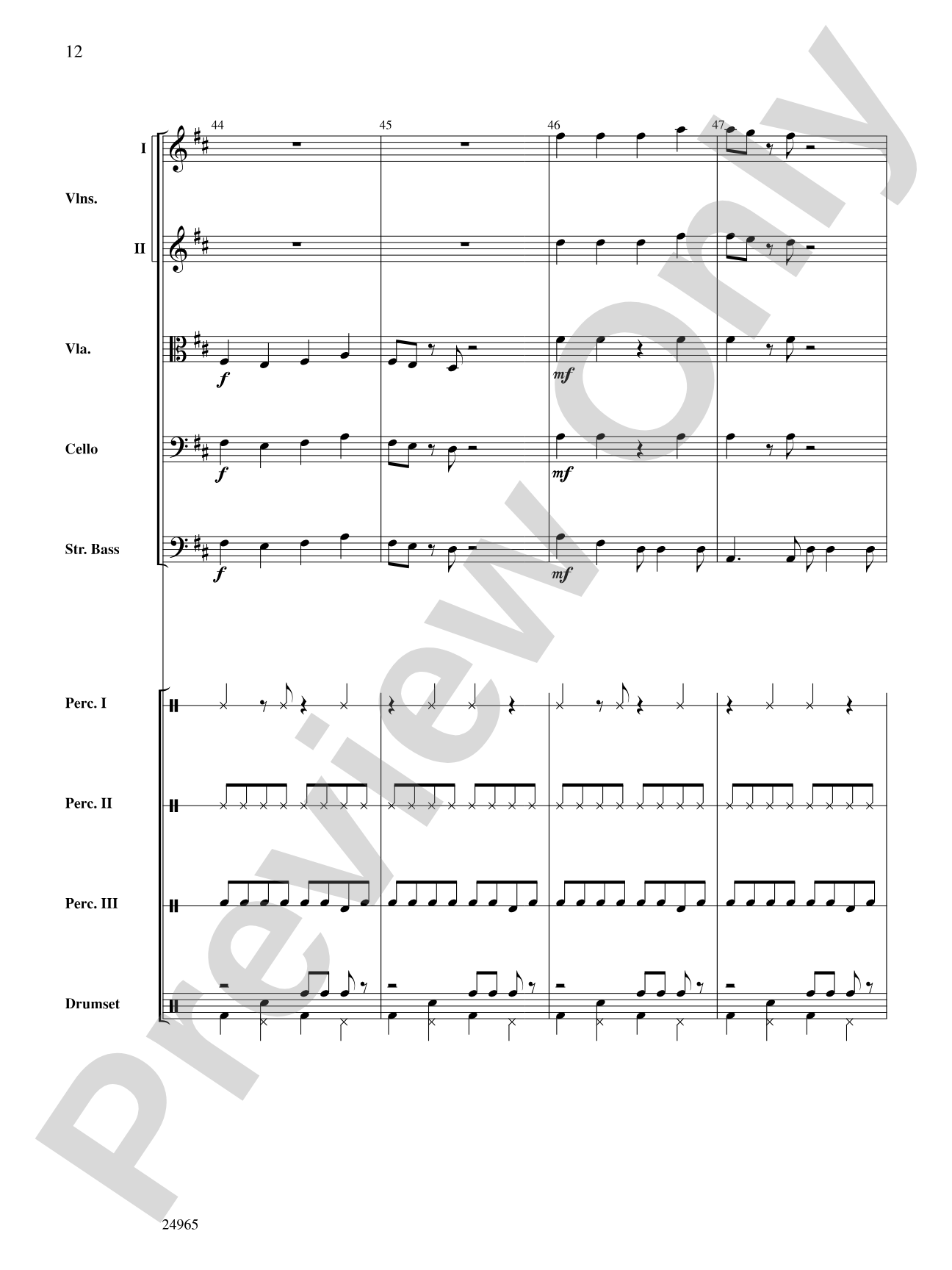 A Latin Christmas: Score