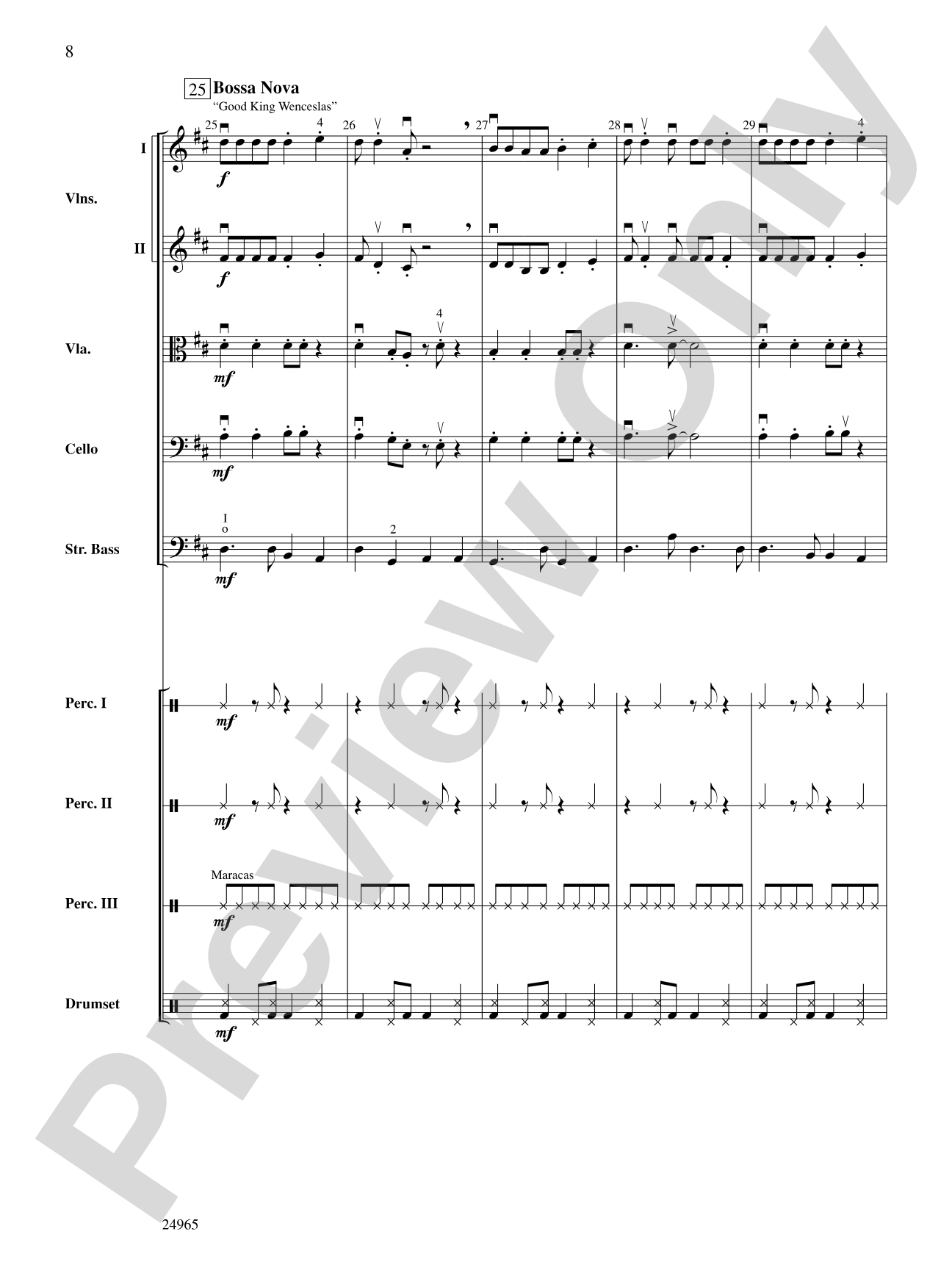 A Latin Christmas: Score