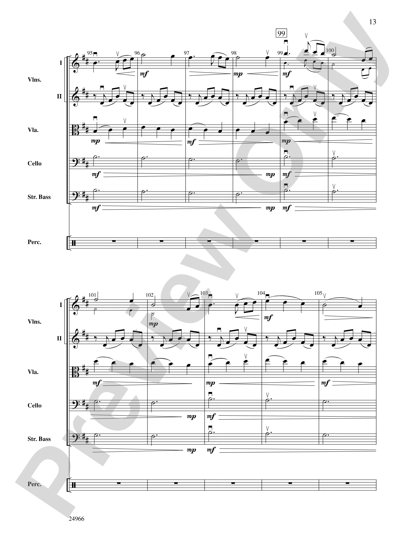 The Legend of Duffy's Cut: String Orchestra Conductor Score & Parts