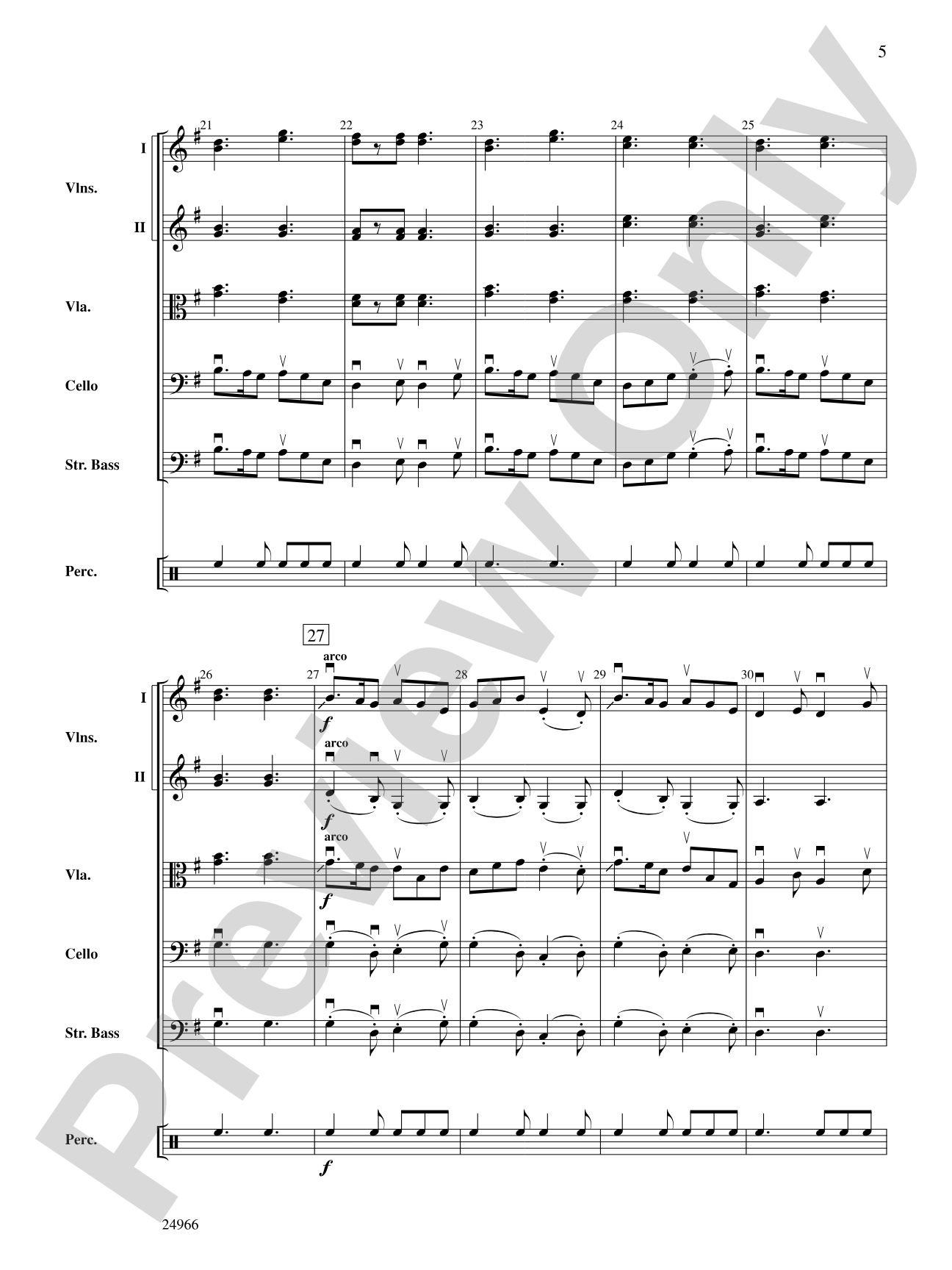 The Legend of Duffy's Cut: String Orchestra Conductor Score & Parts