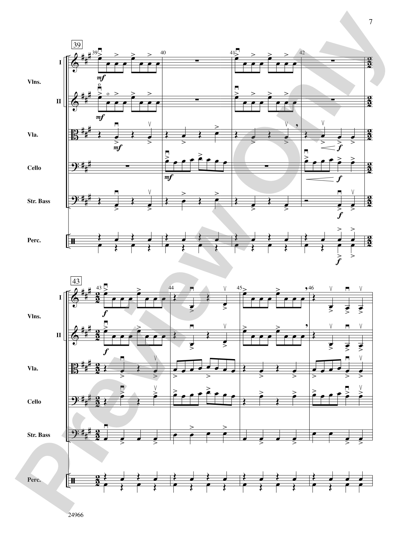 The Legend of Duffy's Cut: String Orchestra Conductor Score & Parts