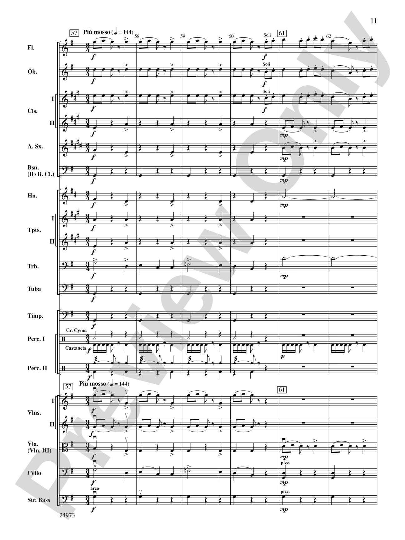Capriccio Espagnol: Full Orchestra Conductor Score & Parts
