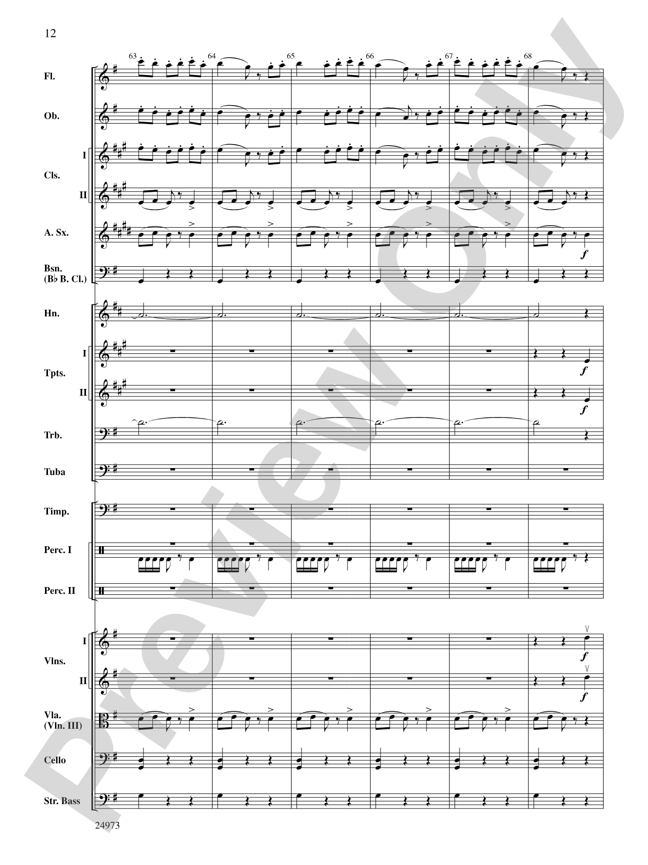 Capriccio Espagnol: Full Orchestra Conductor Score & Parts