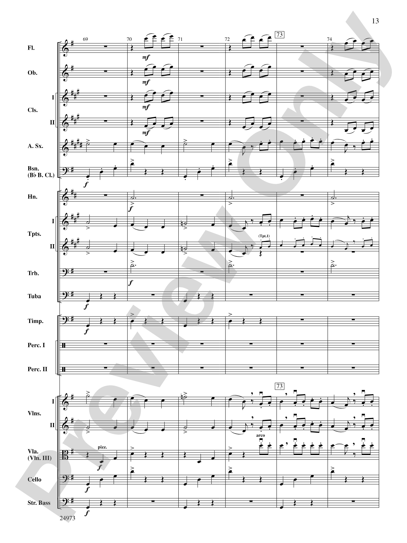 Capriccio Espagnol: Full Orchestra Conductor Score & Parts