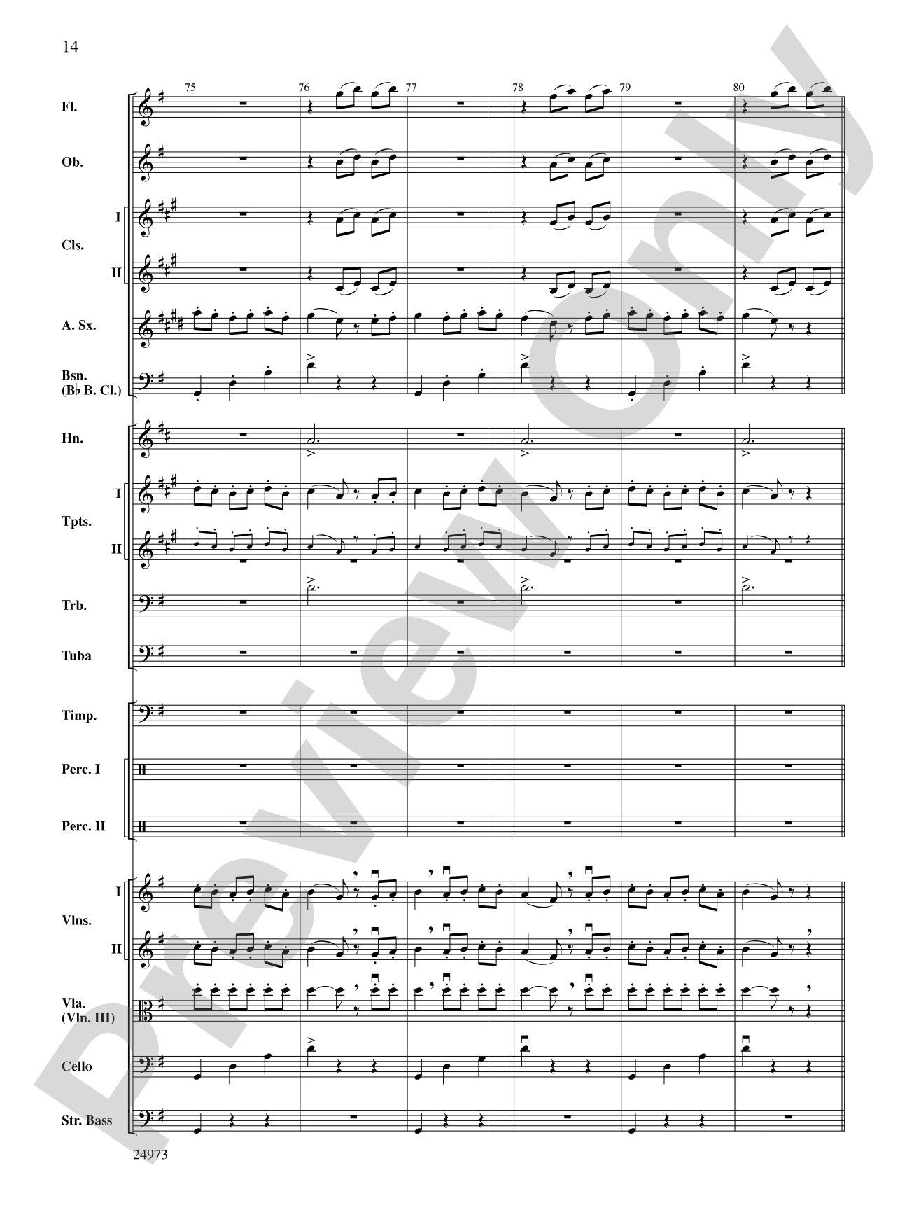 Capriccio Espagnol: Full Orchestra Conductor Score & Parts