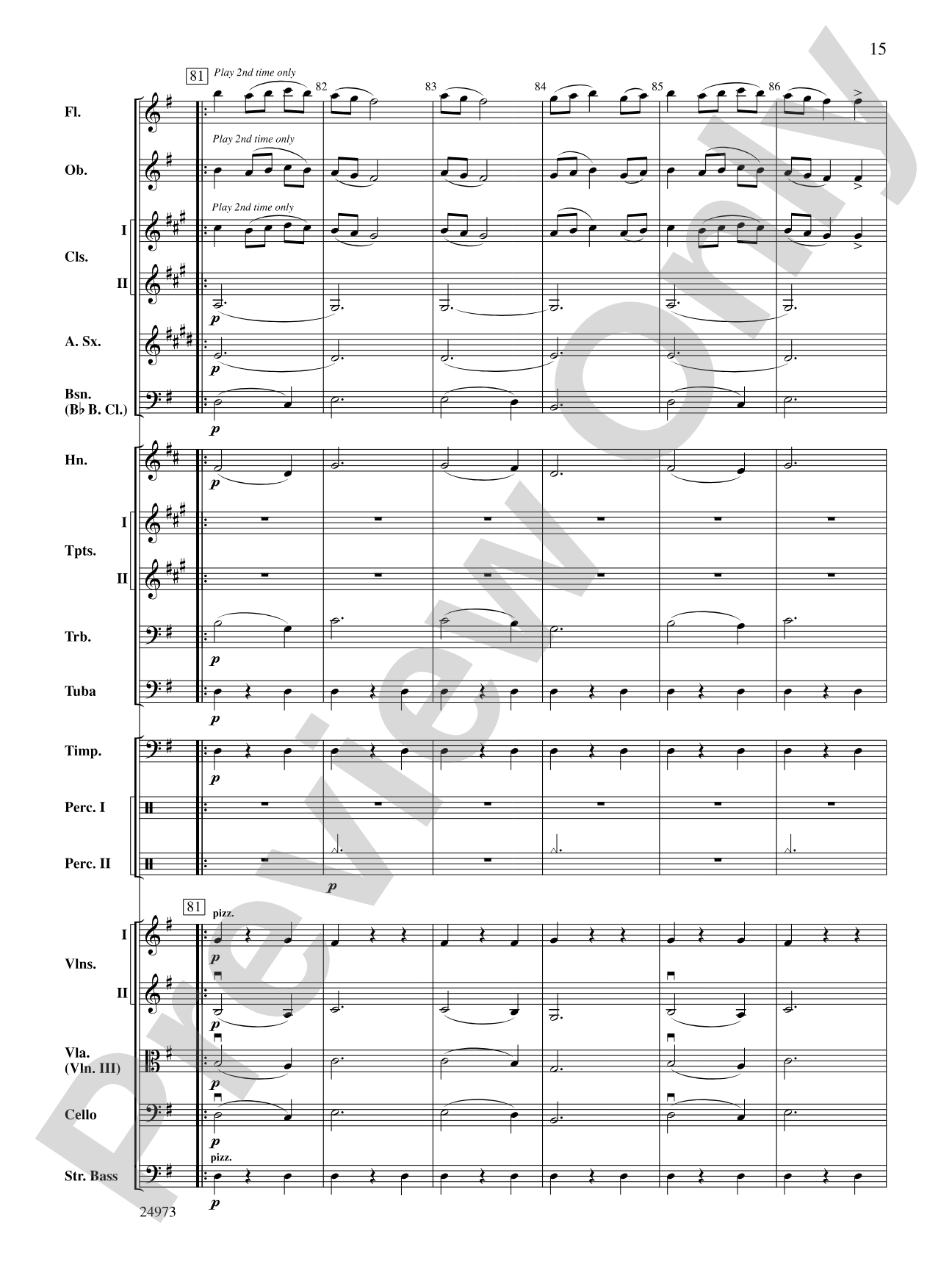 Capriccio Espagnol: Full Orchestra Conductor Score & Parts