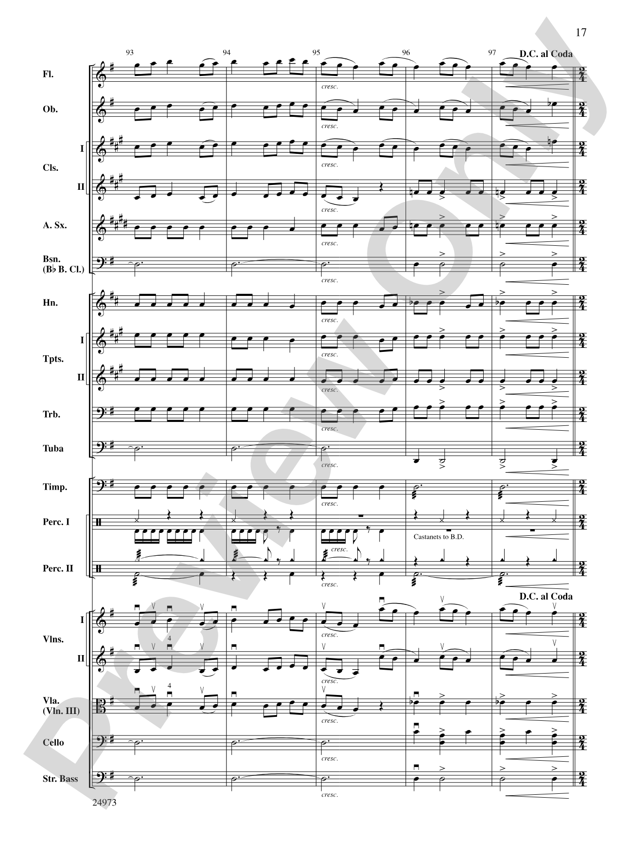 Capriccio Espagnol: Full Orchestra Conductor Score & Parts