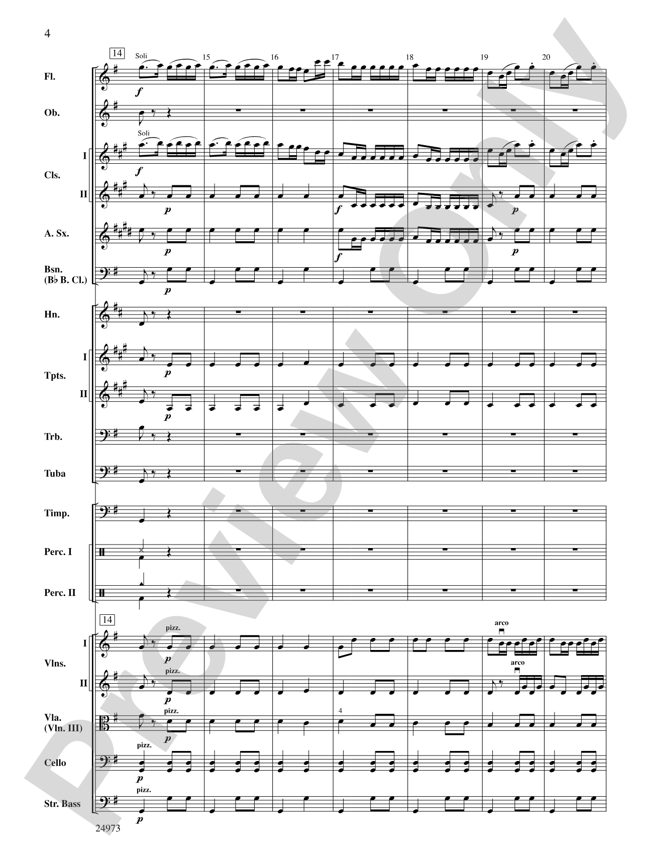 Capriccio Espagnol: Full Orchestra Conductor Score & Parts