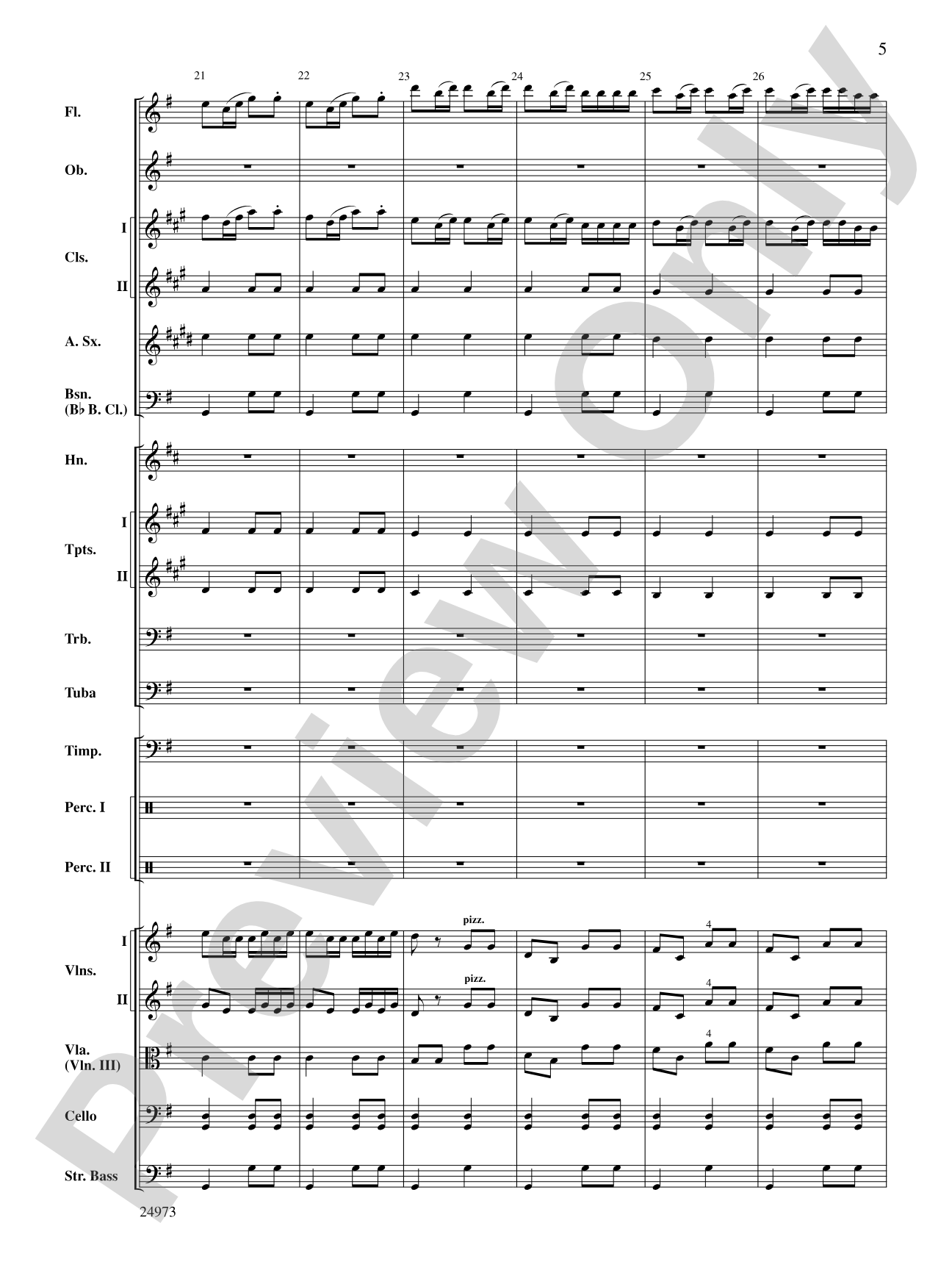Capriccio Espagnol: Full Orchestra Conductor Score & Parts