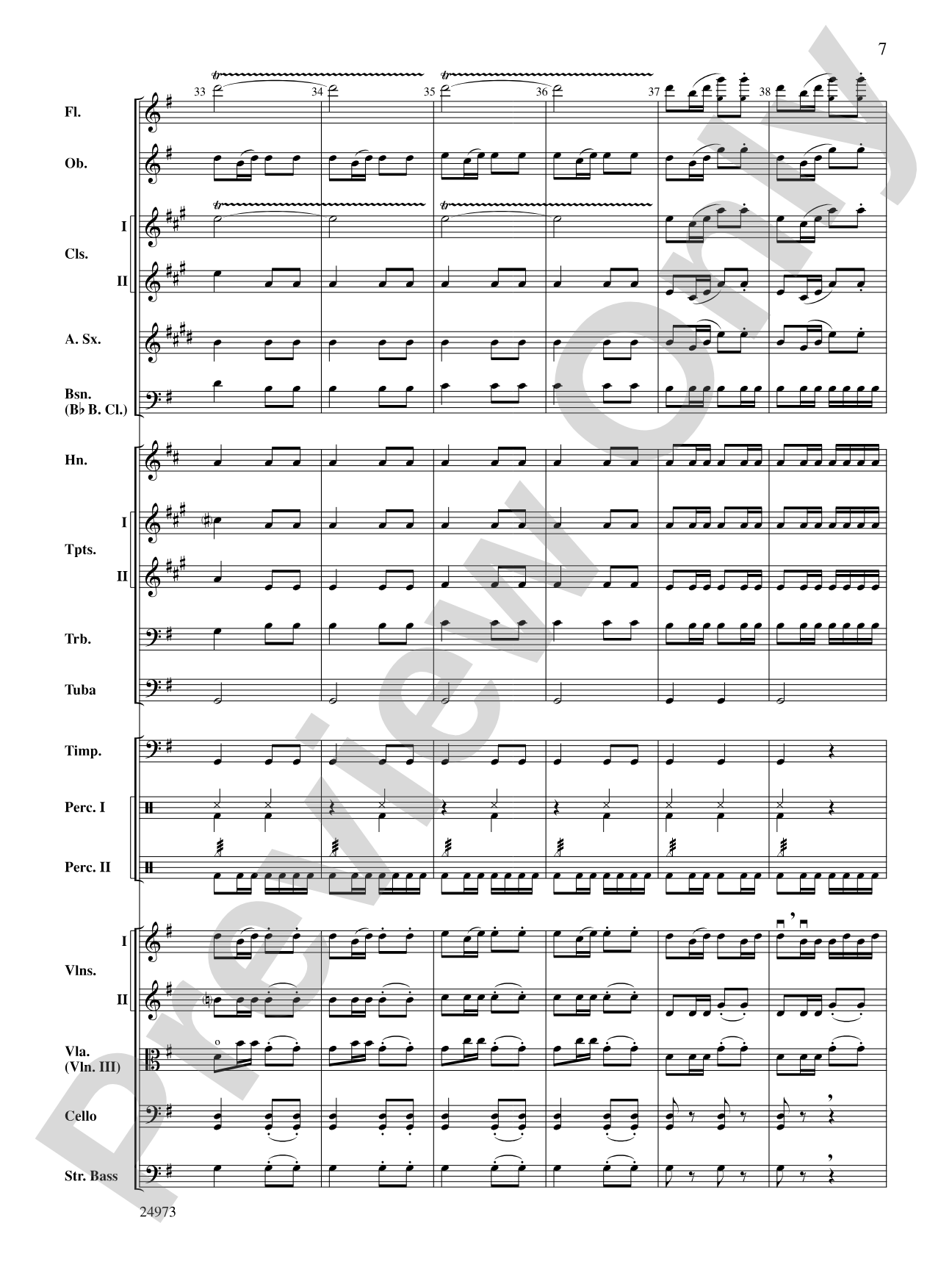 Capriccio Espagnol: Full Orchestra Conductor Score & Parts