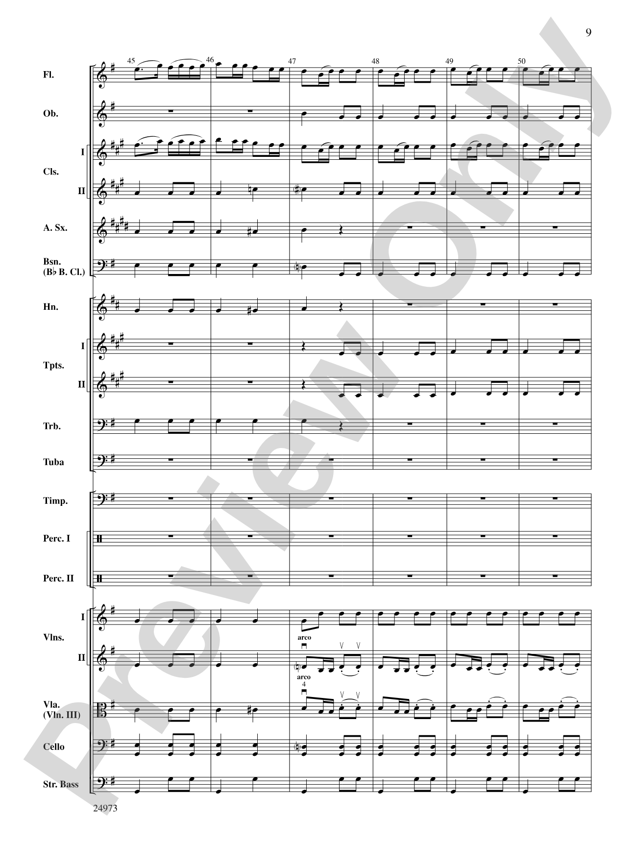Capriccio Espagnol: Full Orchestra Conductor Score & Parts