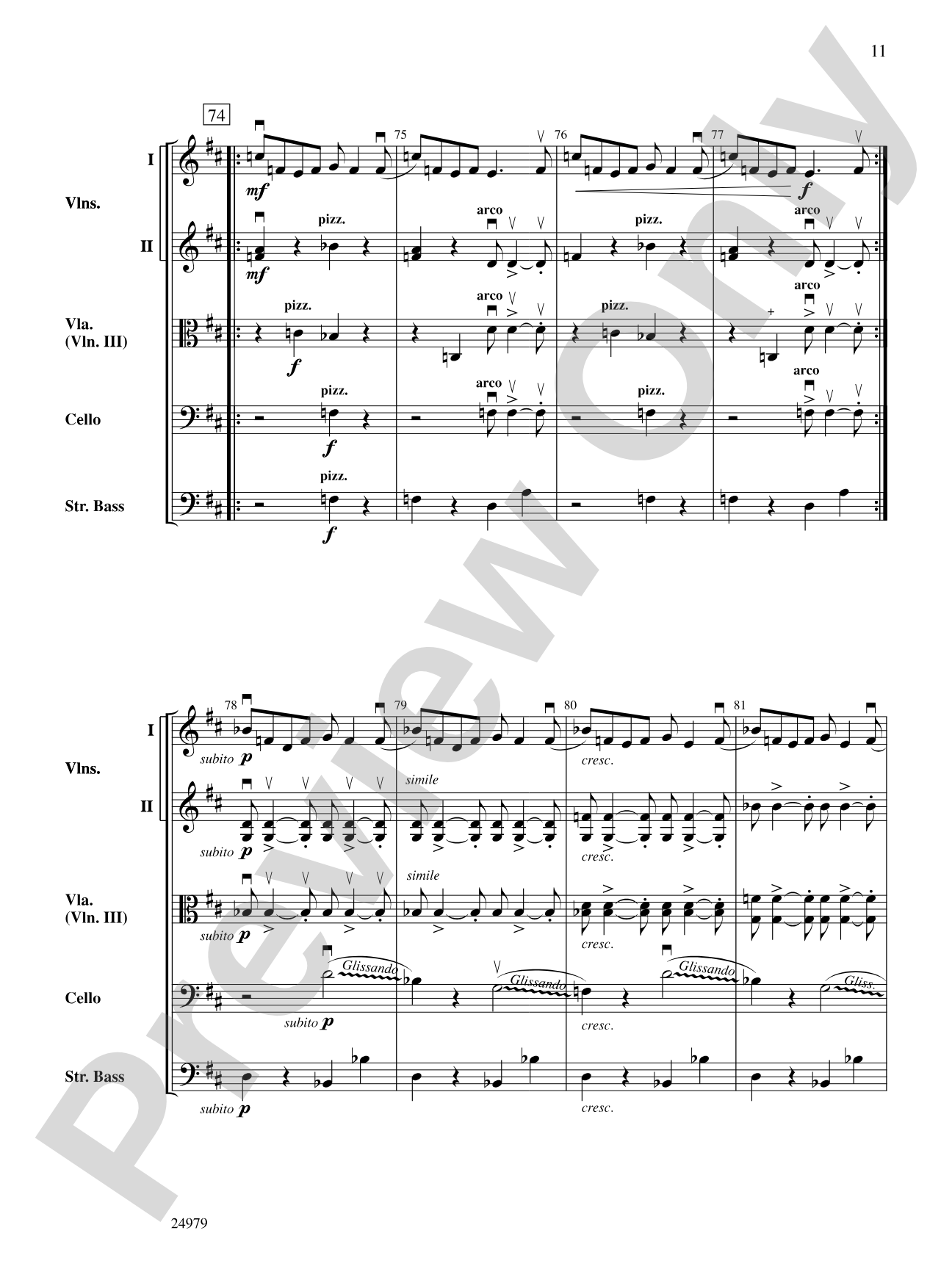 Music for a Found Harmonium: String Orchestra Conductor Score & Parts