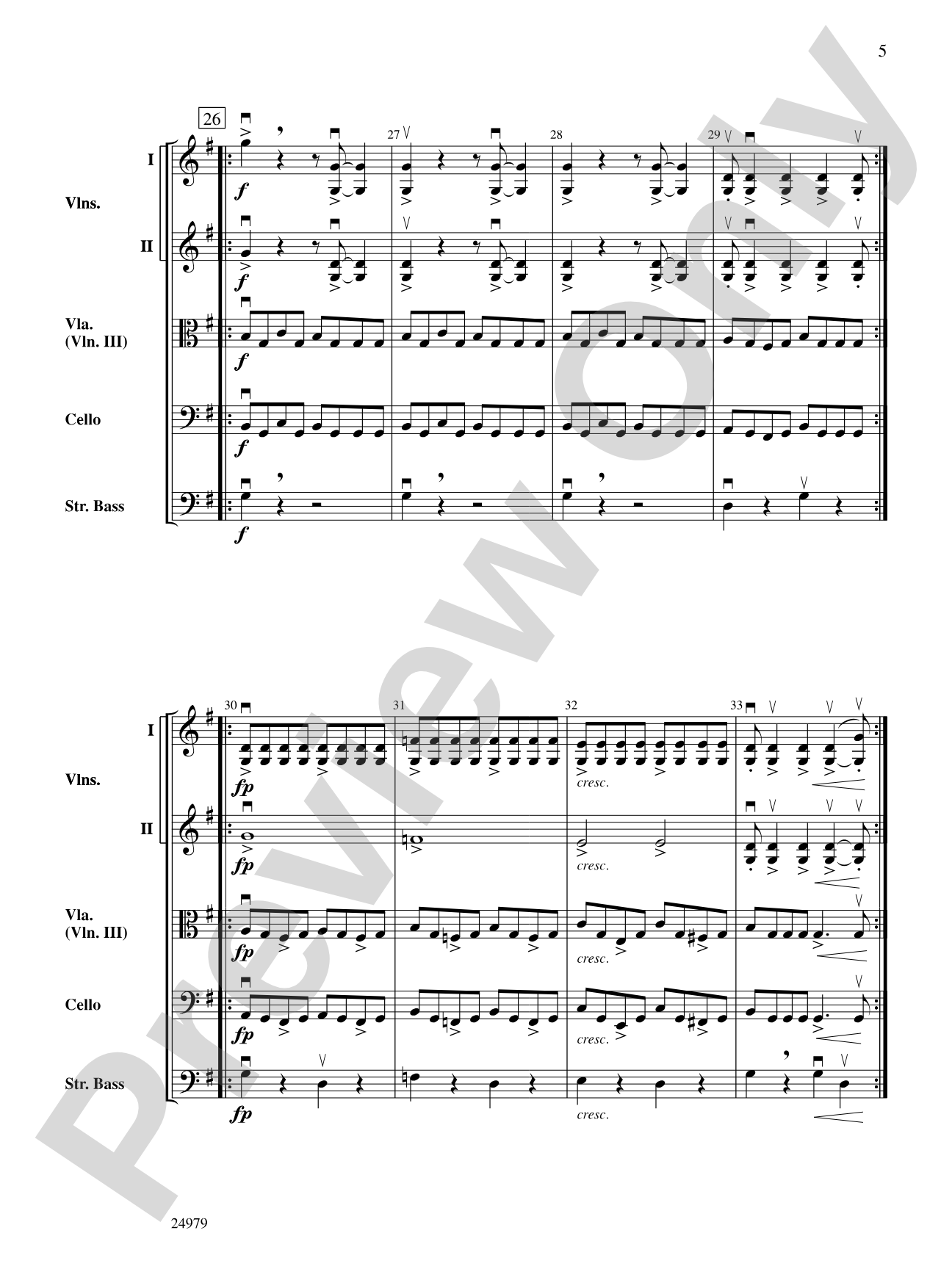 Music for a Found Harmonium: String Orchestra Conductor Score & Parts