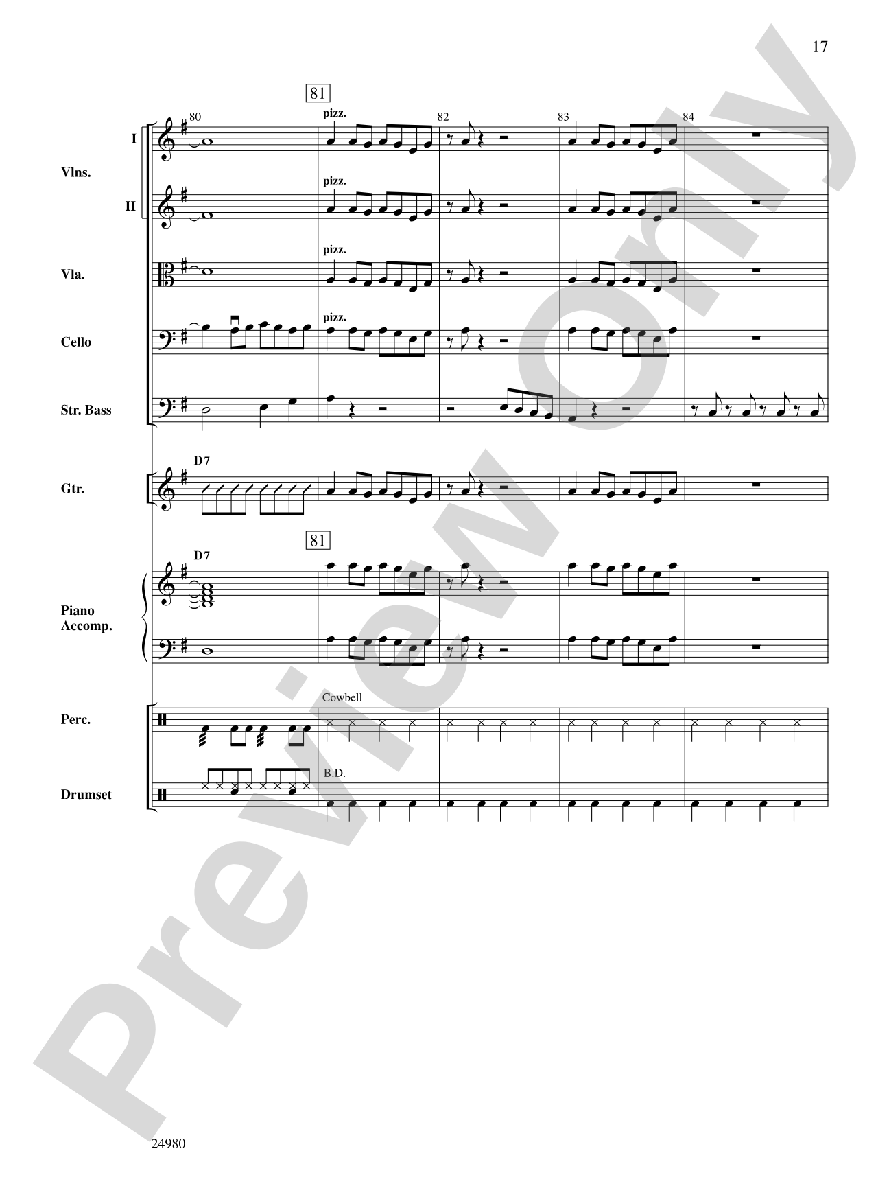 Puerto de Libertad (Port of Freedom): String Orchestra Conductor Score & Parts