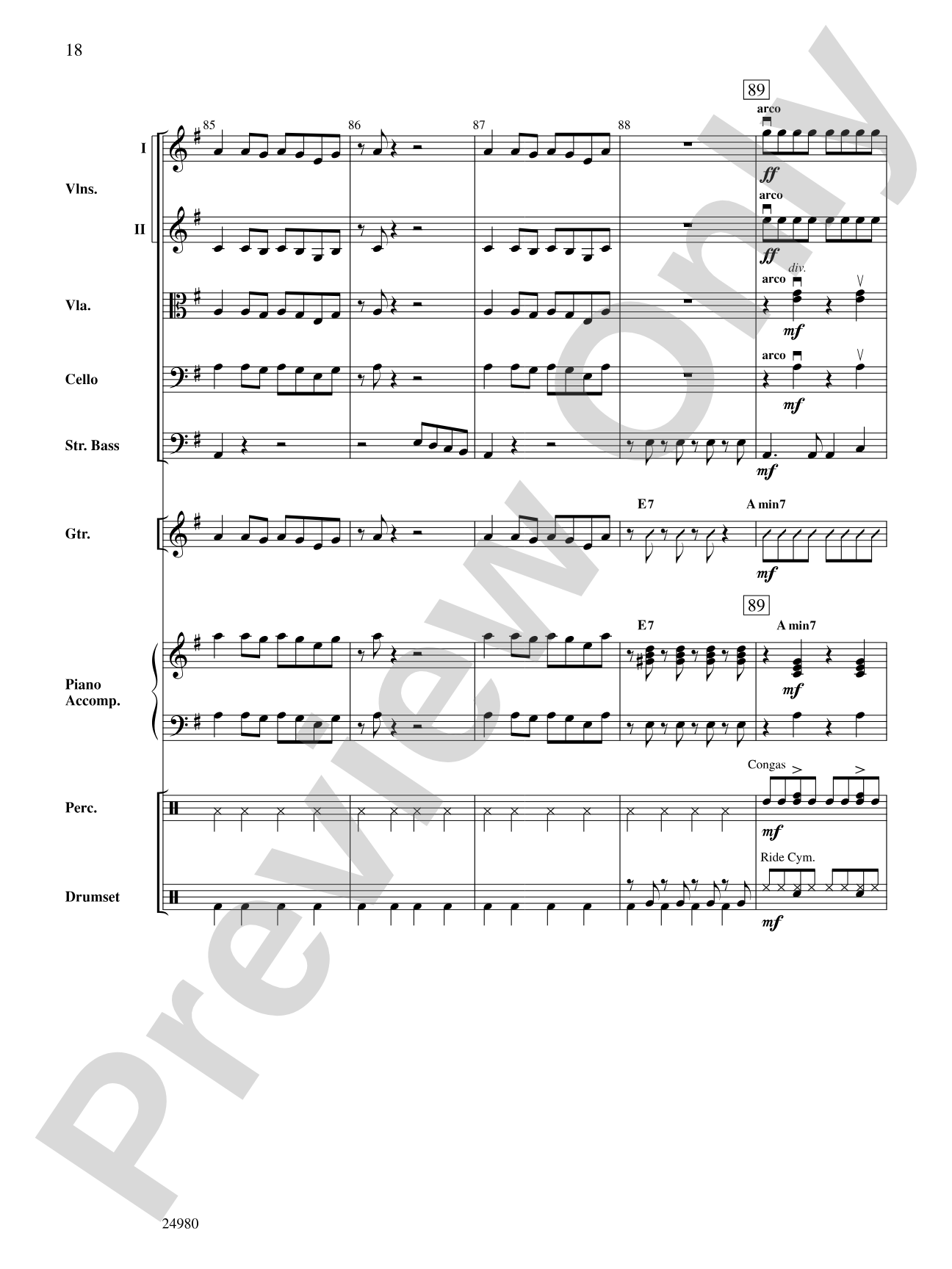 Puerto de Libertad (Port of Freedom): String Orchestra Conductor Score & Parts