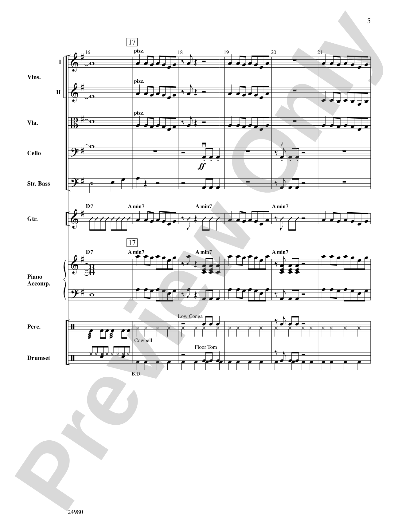 Puerto de Libertad (Port of Freedom): String Orchestra Conductor Score & Parts