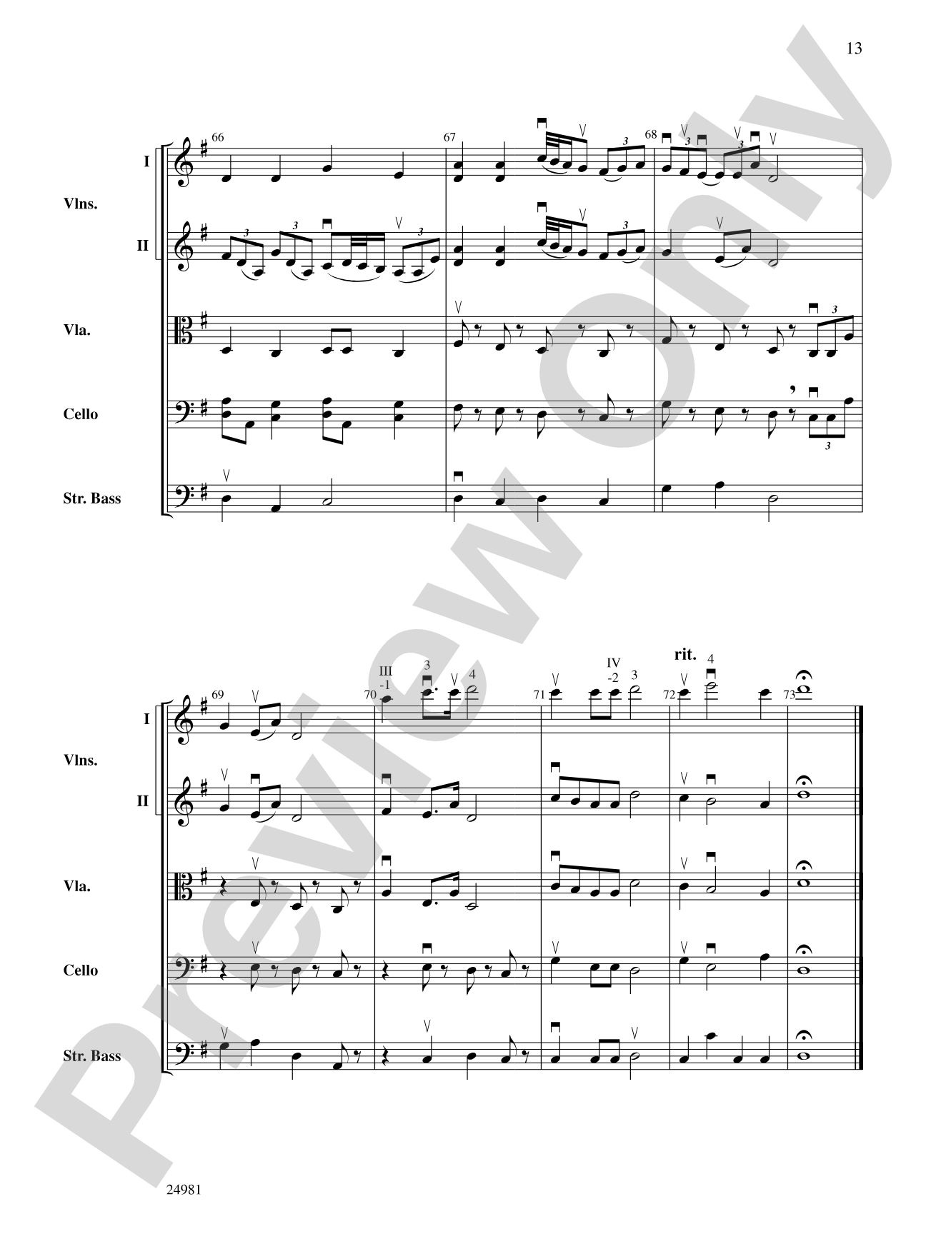 Midnight's Celtic Run: String Orchestra Conductor Score & Parts