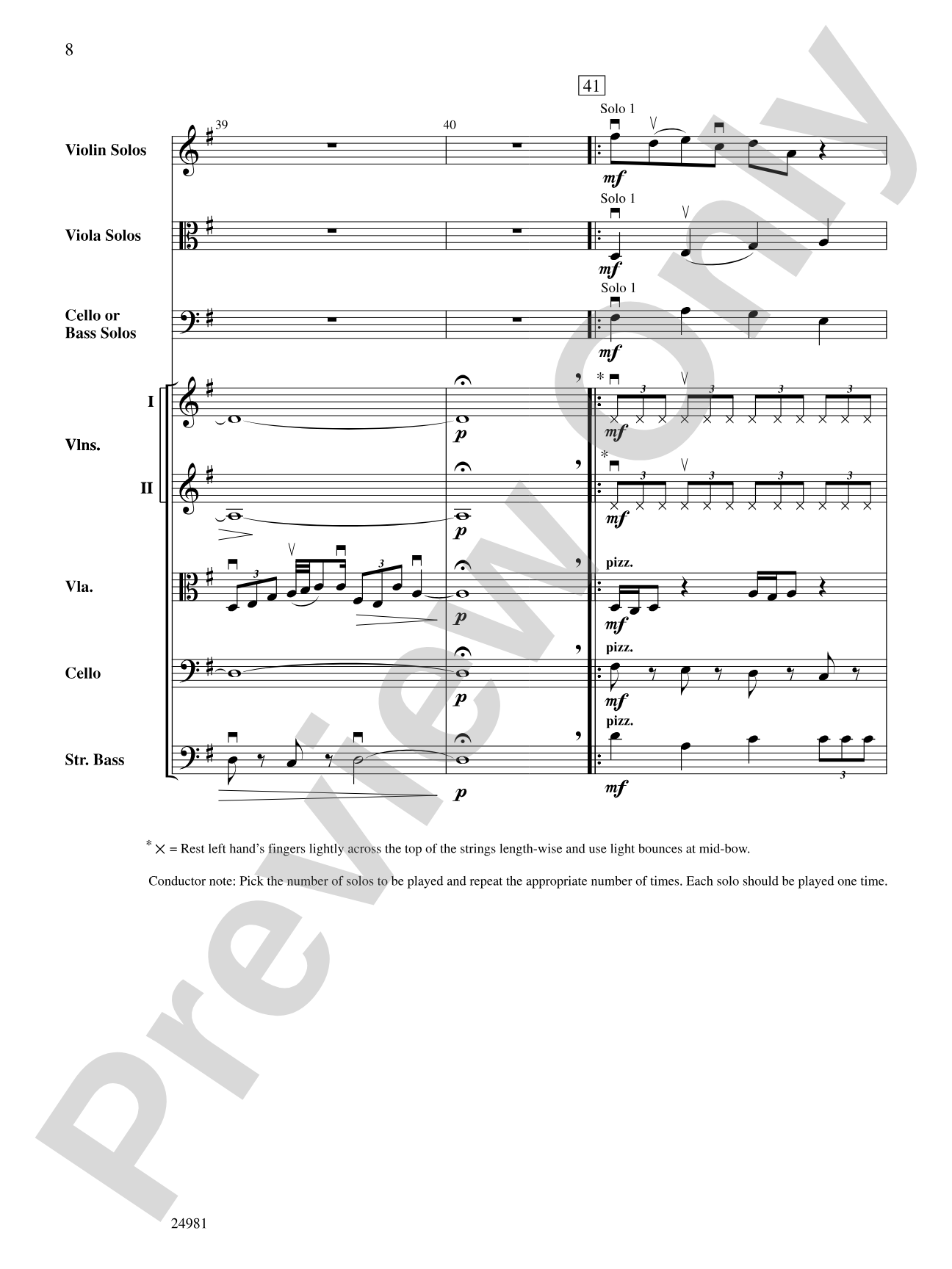 Midnight's Celtic Run: String Orchestra Conductor Score & Parts