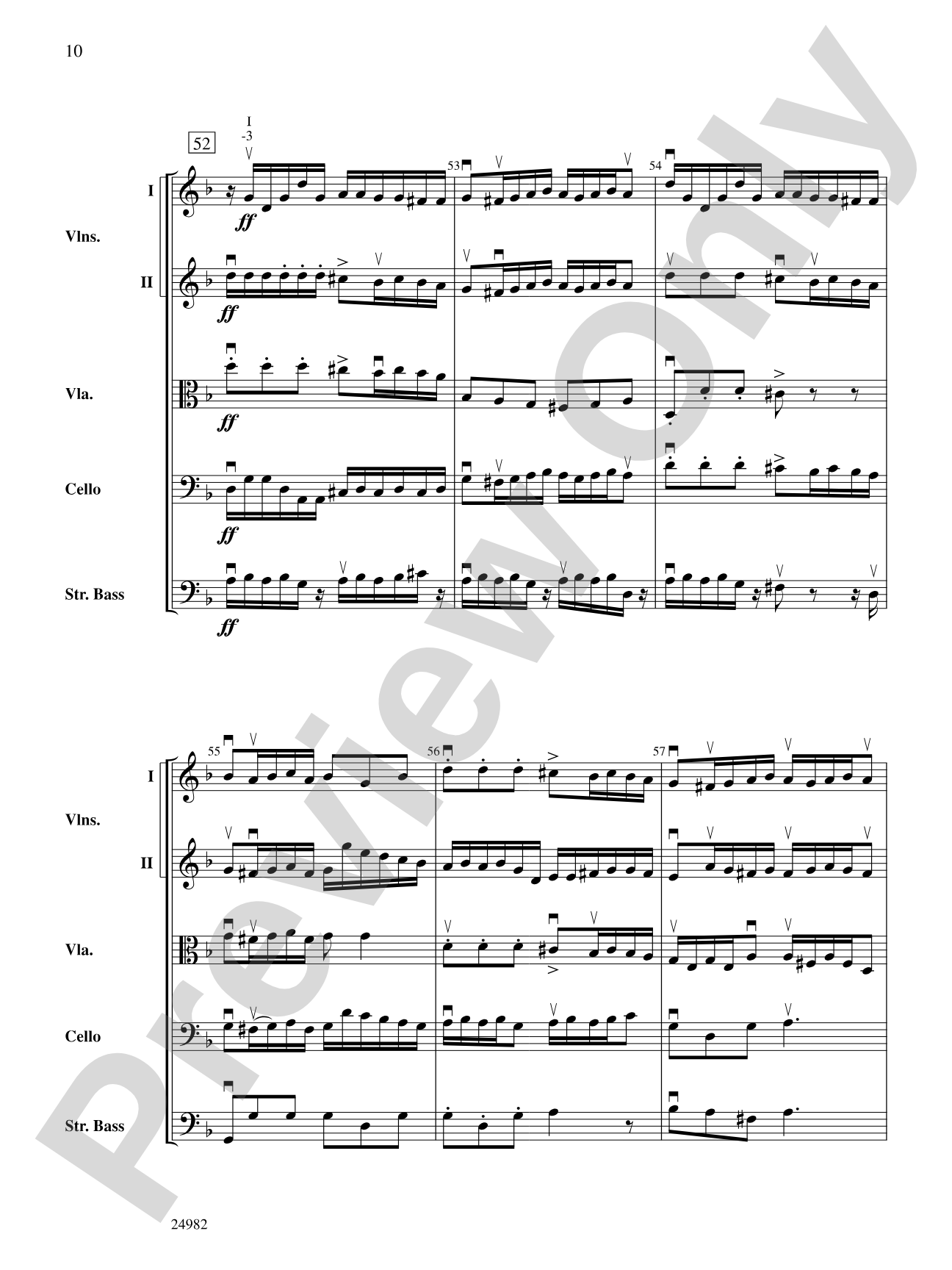 Folk Dance from Provence: String Orchestra Conductor Score & Parts