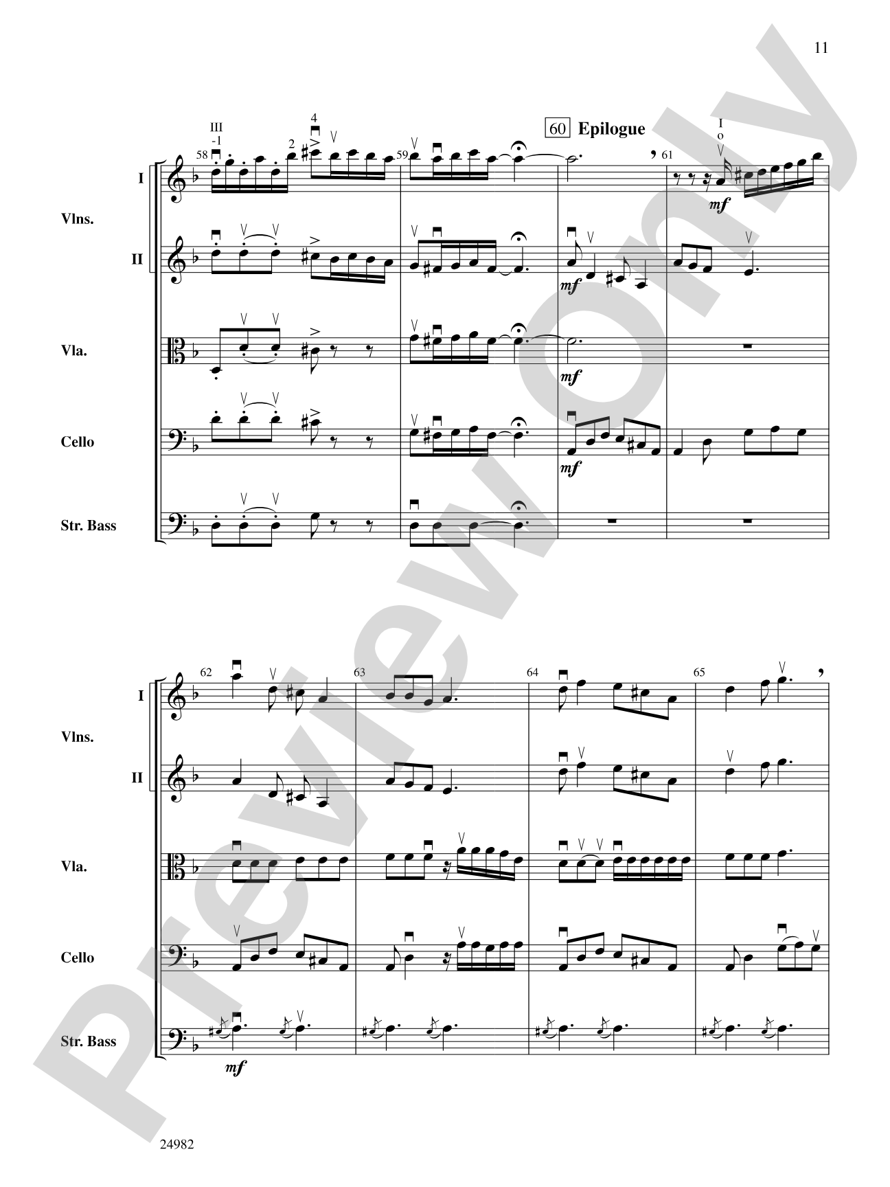 Folk Dance from Provence: String Orchestra Conductor Score & Parts