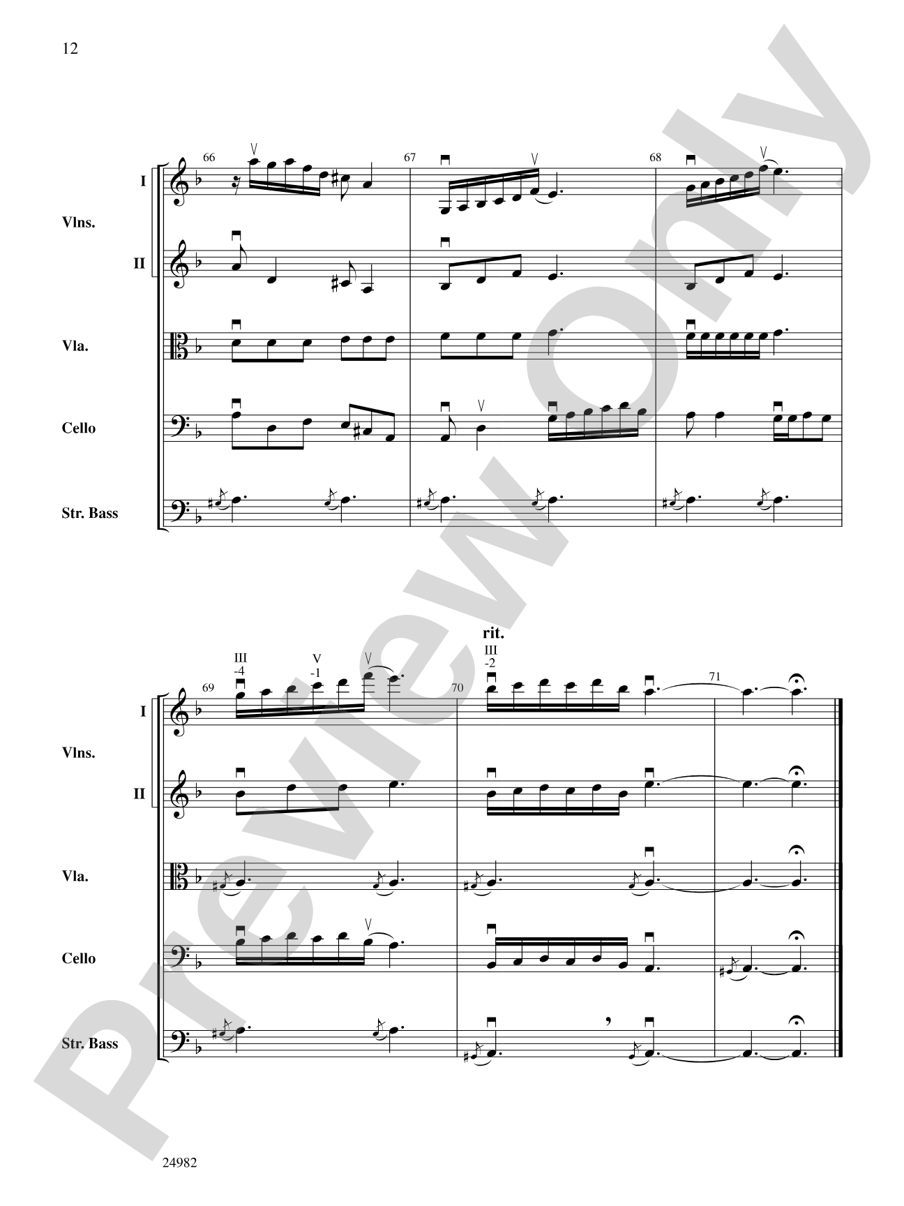 Folk Dance from Provence: String Orchestra Conductor Score & Parts