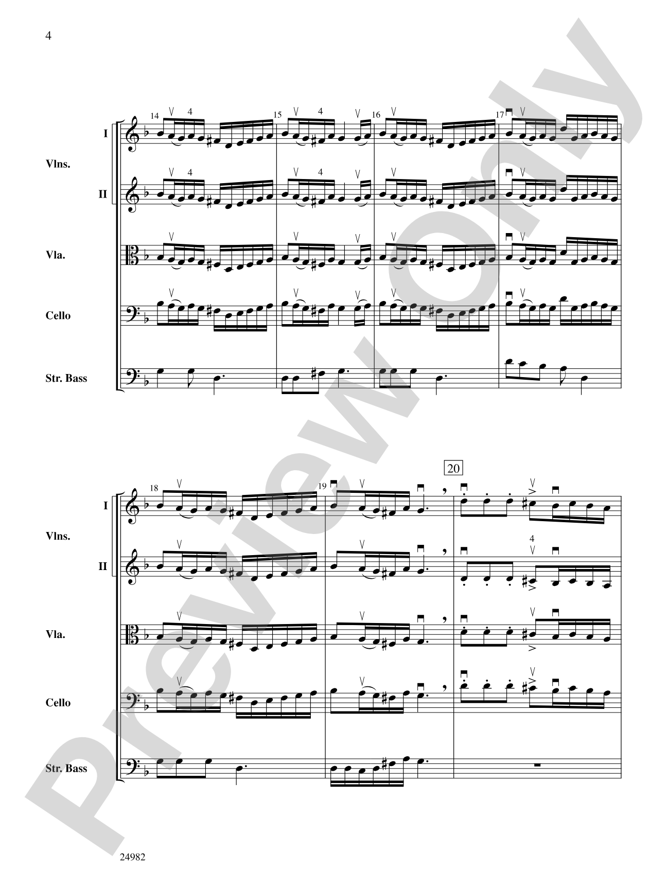 Folk Dance from Provence: String Orchestra Conductor Score & Parts