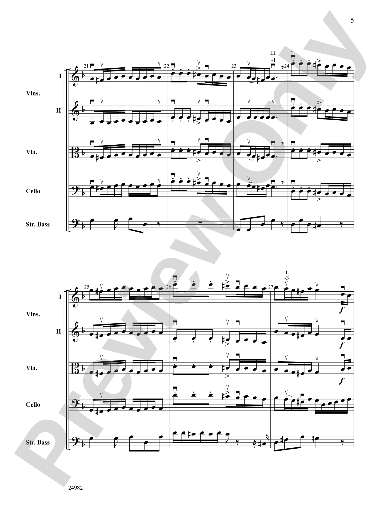Folk Dance from Provence: String Orchestra Conductor Score & Parts