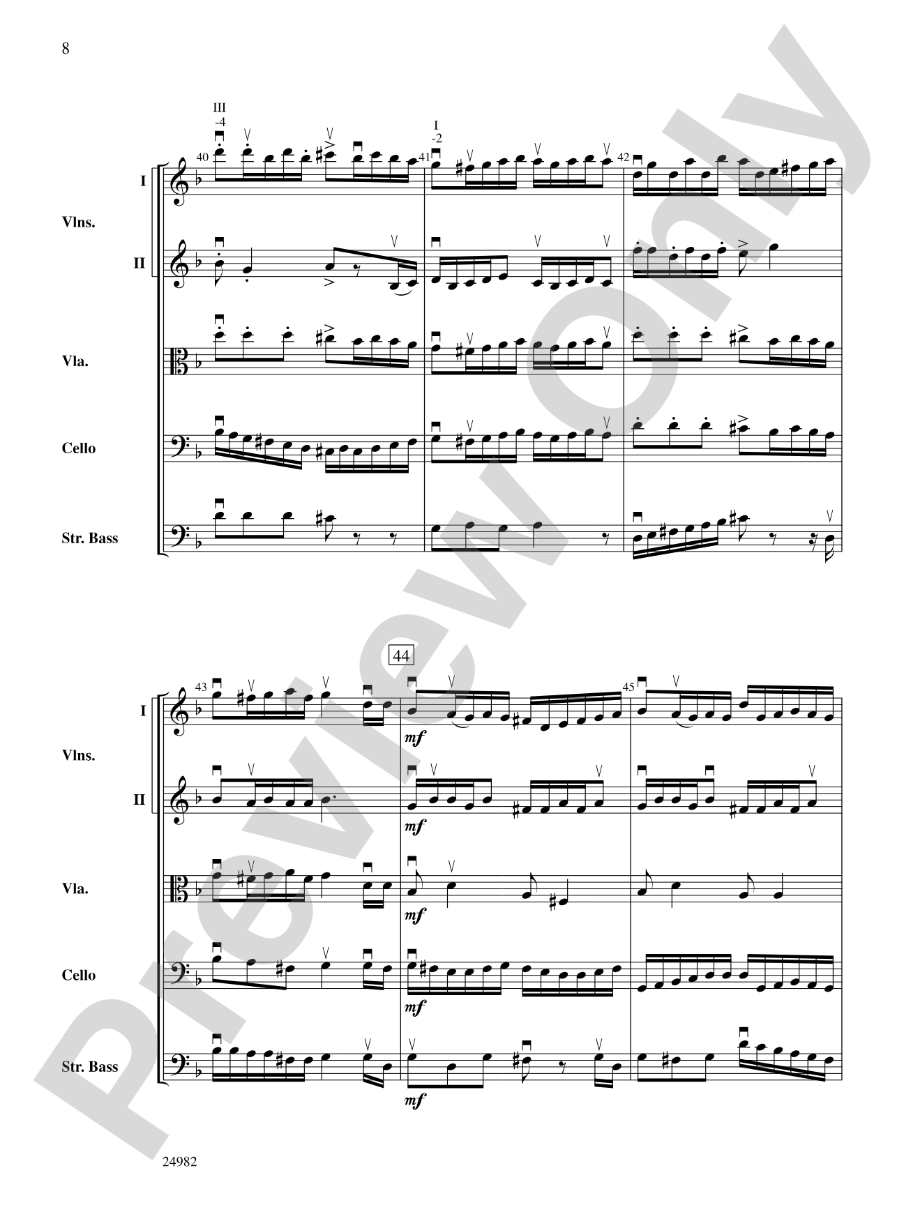 Folk Dance from Provence: String Orchestra Conductor Score & Parts