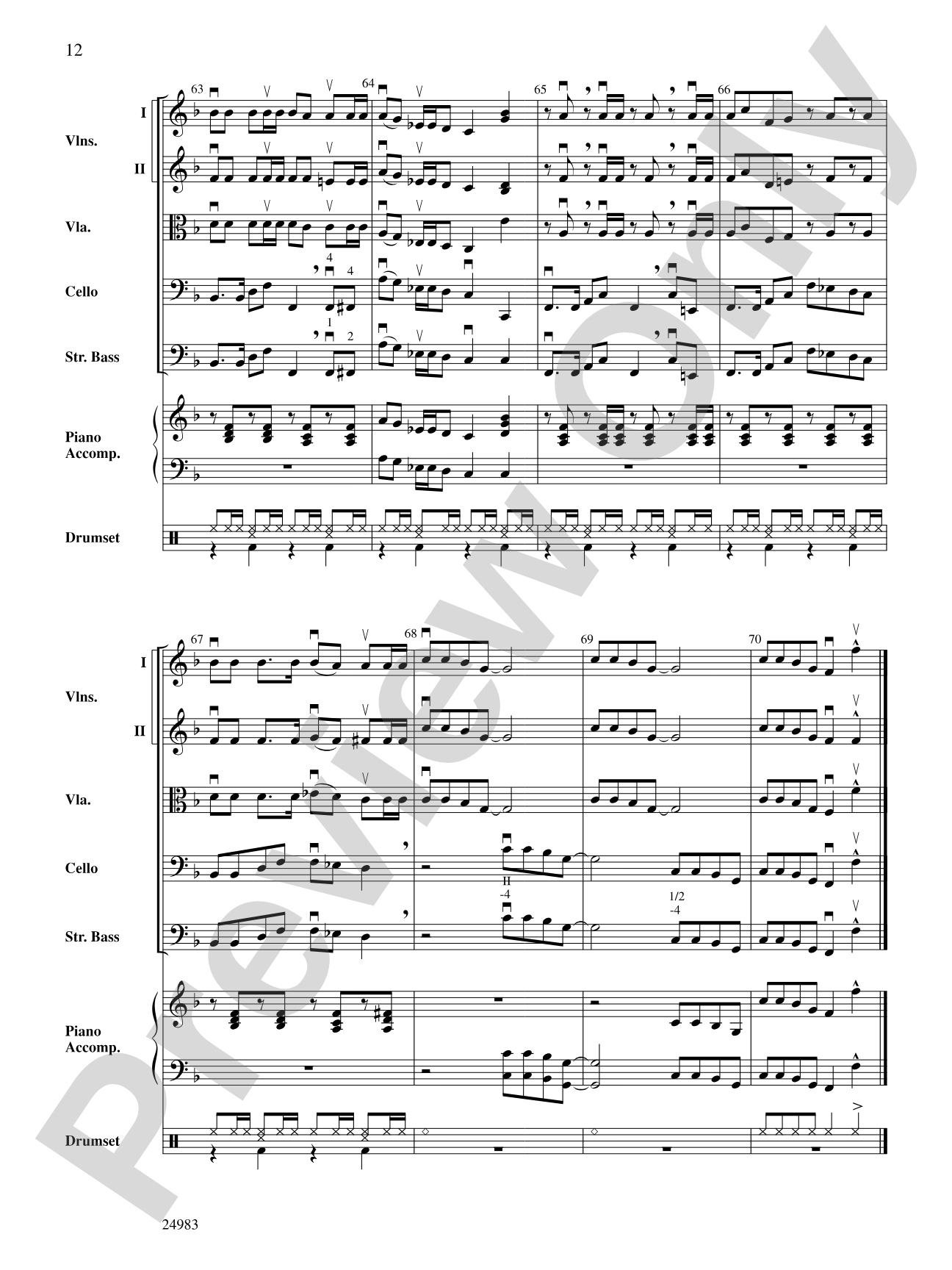 Reggae Jingle Bells: String Orchestra Conductor Score & Parts