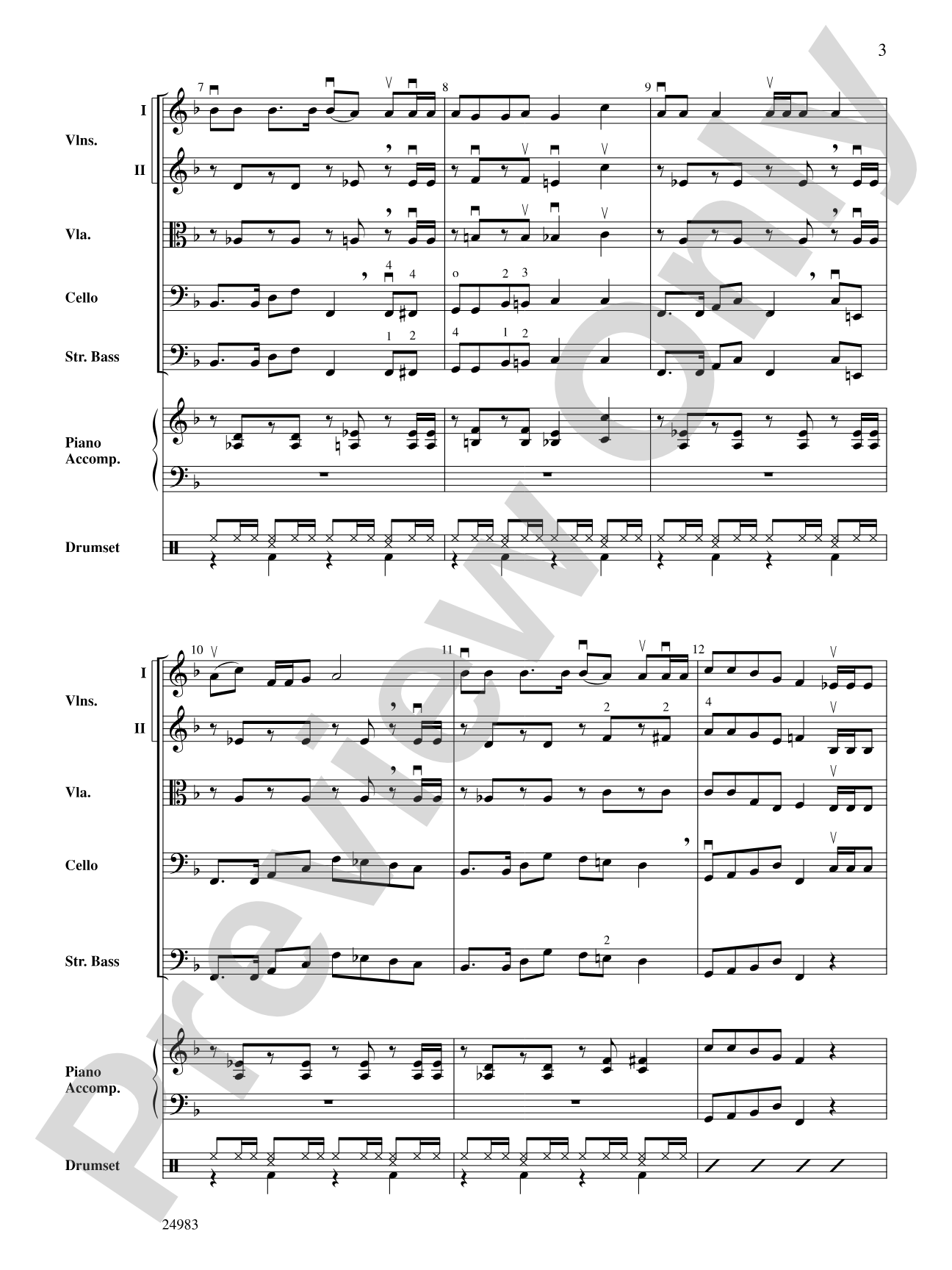 Reggae Jingle Bells: String Orchestra Conductor Score & Parts