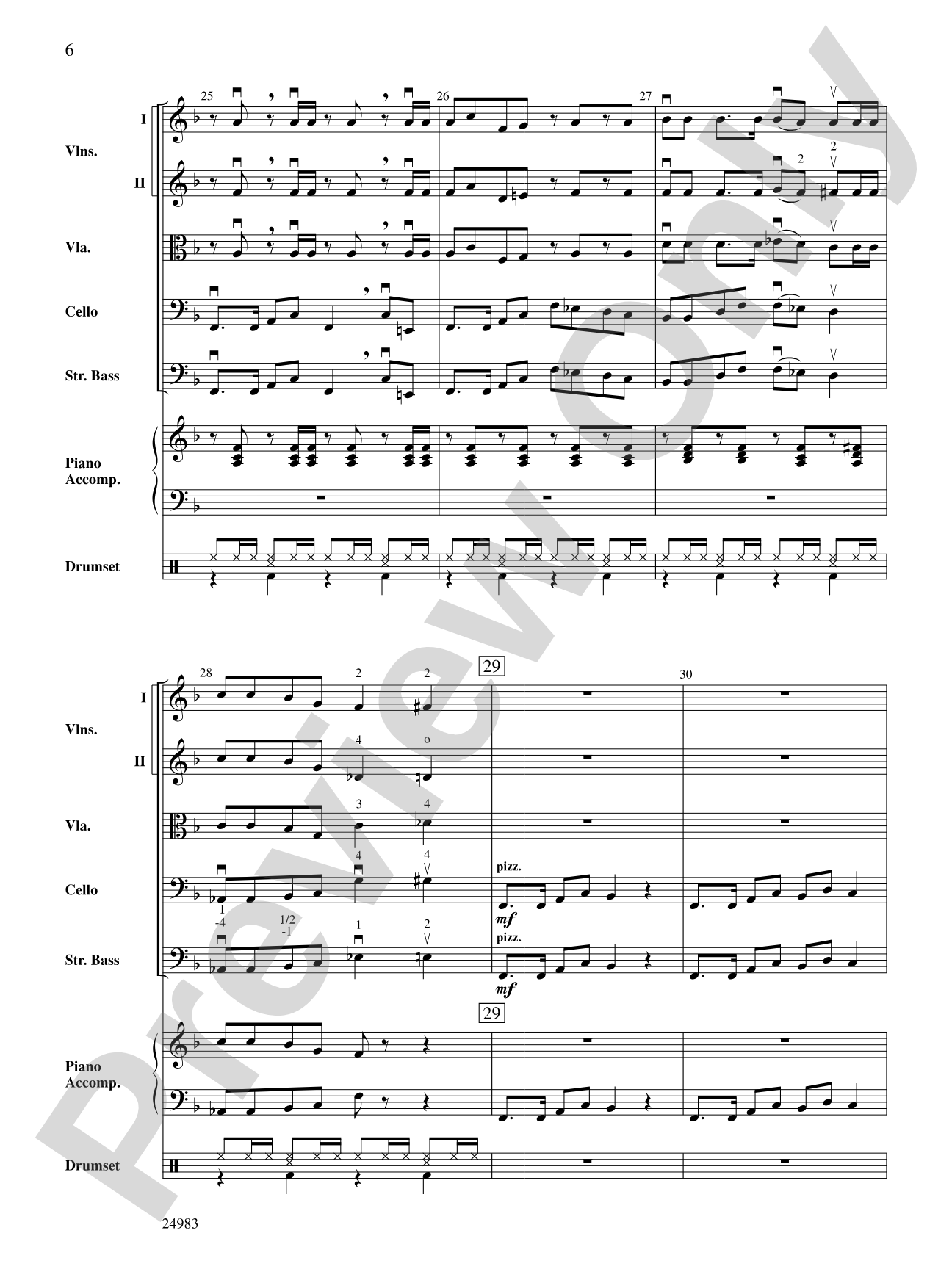 Reggae Jingle Bells: String Orchestra Conductor Score & Parts