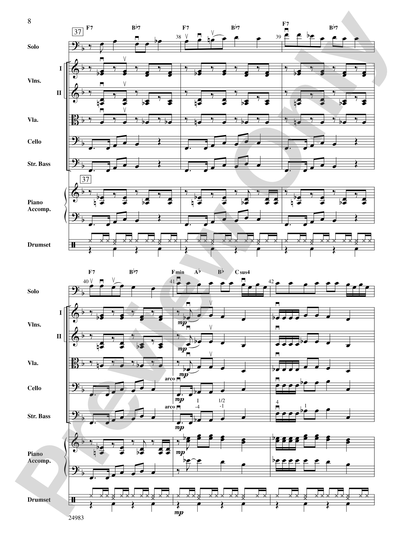 Reggae Jingle Bells: String Orchestra Conductor Score & Parts